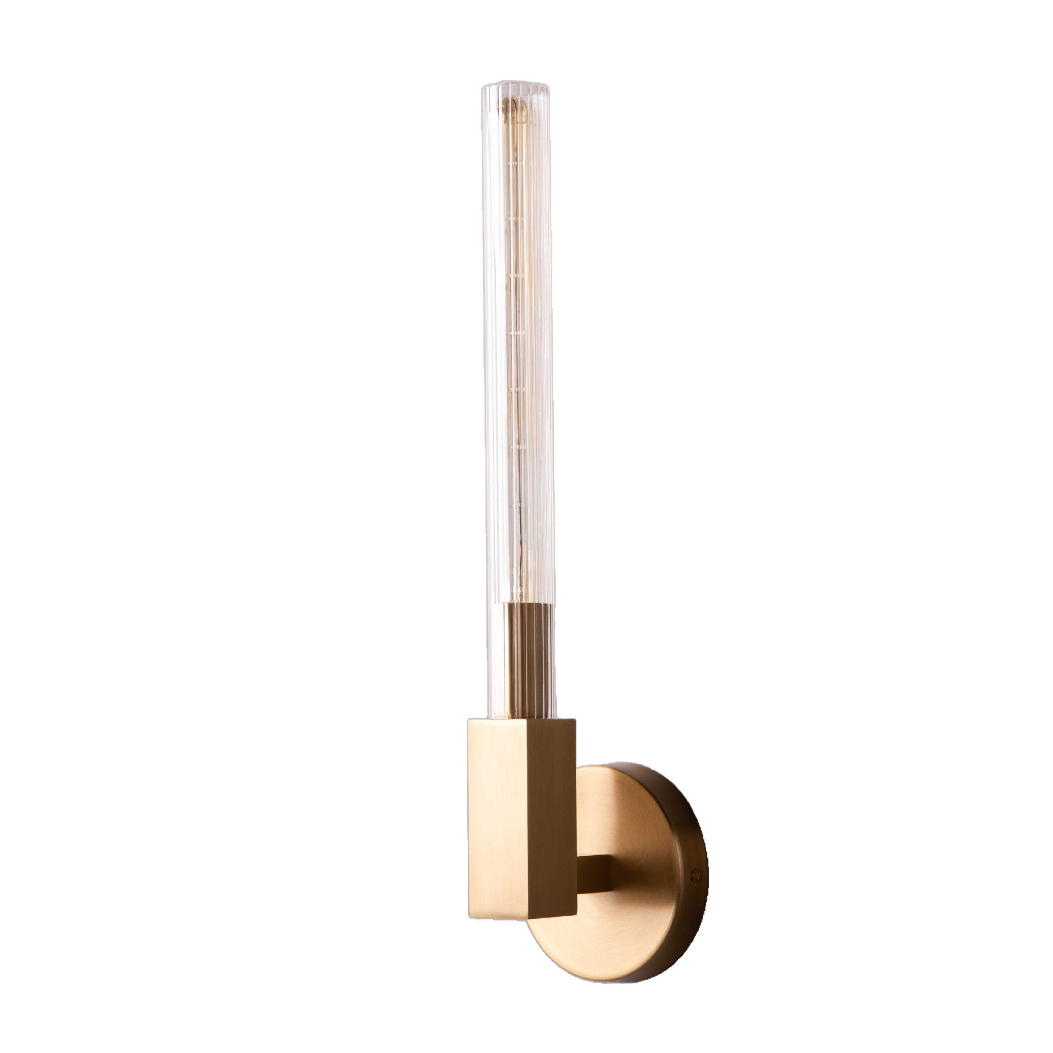 Brute Brass Modern Solo Wall Light