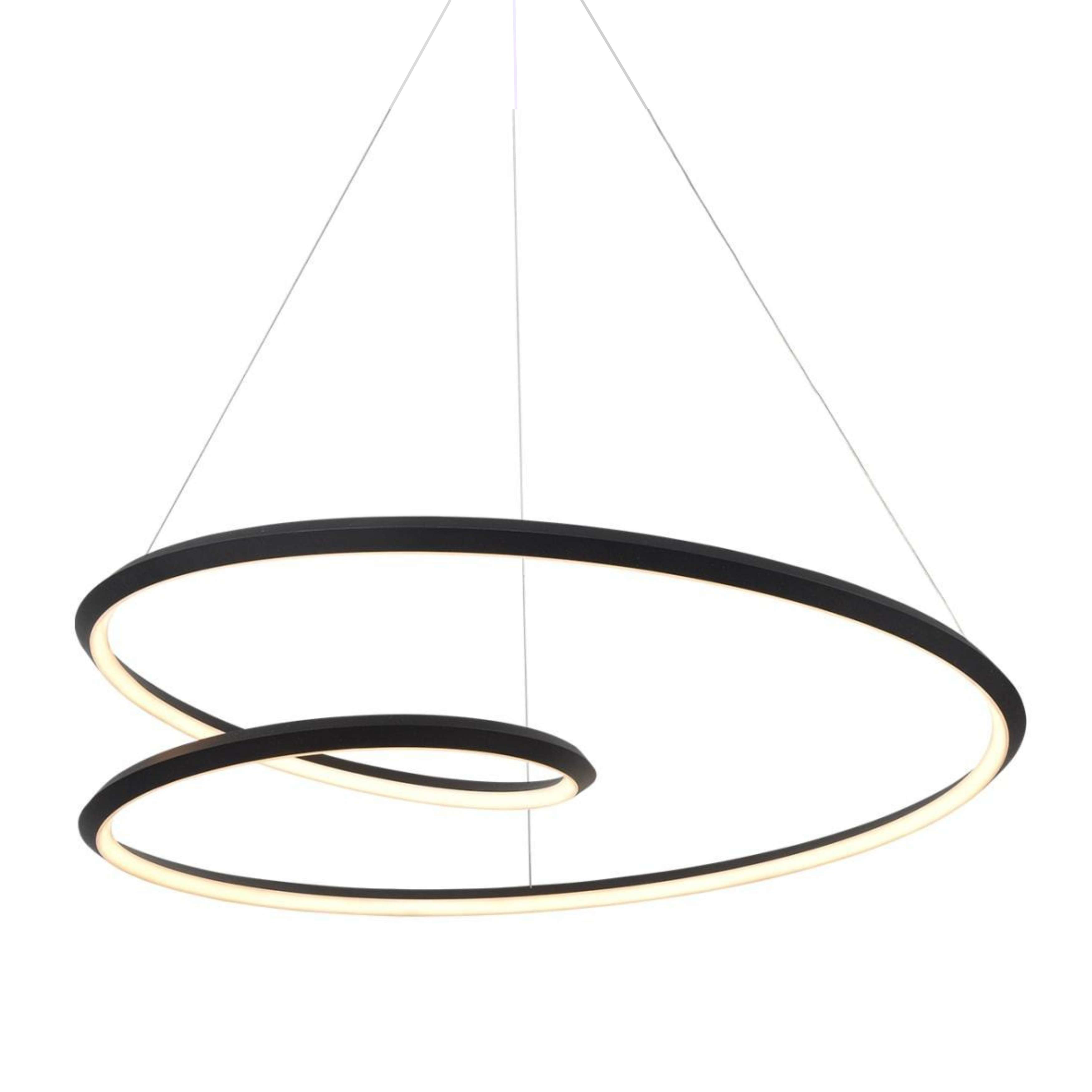 Twist Black Knot LED Modern Pendant Light