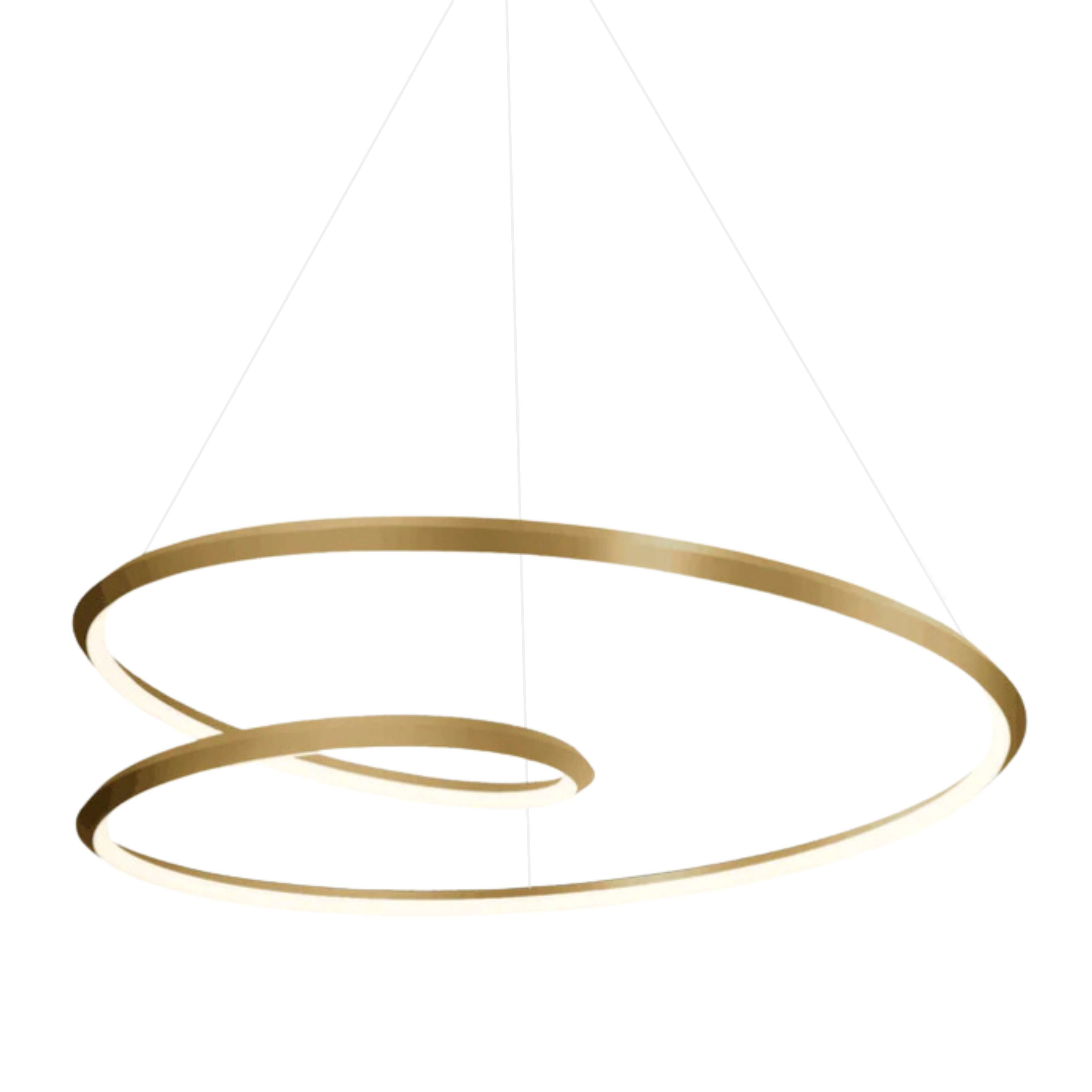 Twist Gold Knot LED Modern Pendant Light
