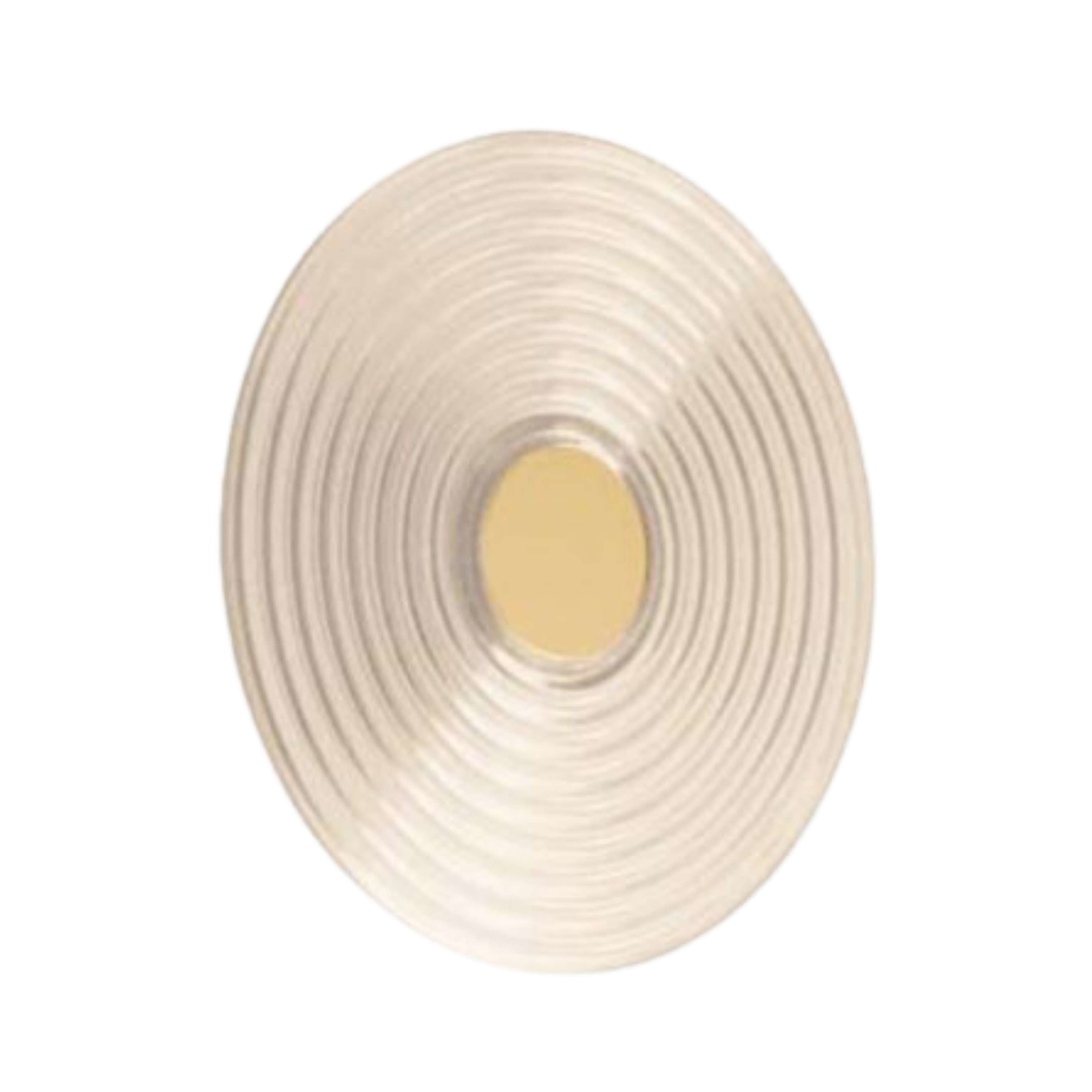 Glic Concentric Clear Glass Brass Wall Light