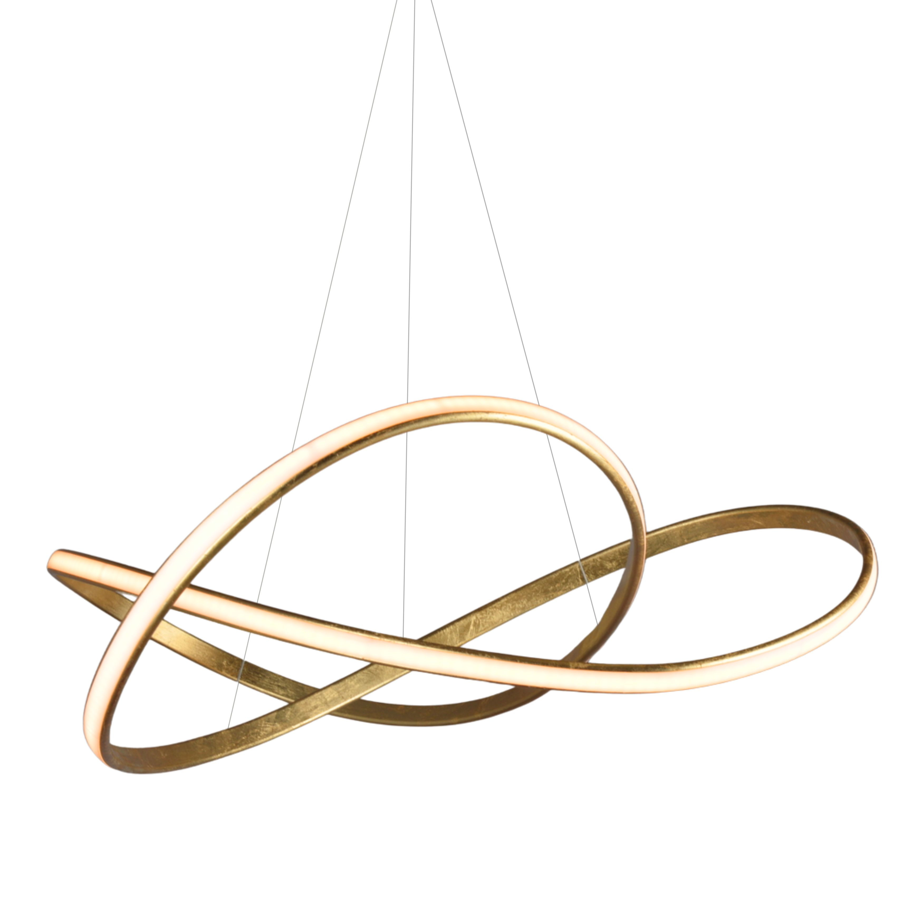 Infinity Gold LED Modern Pendant Light