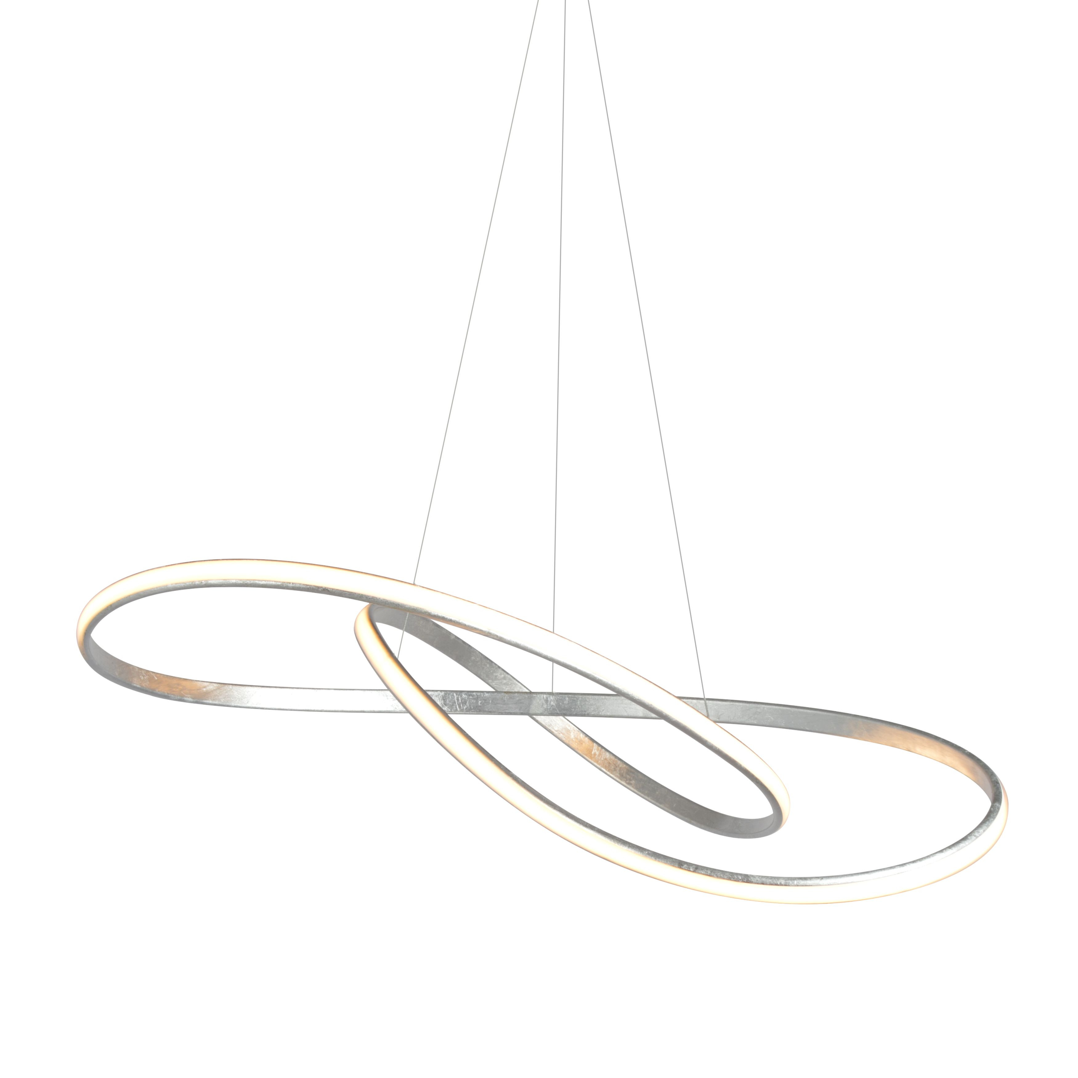 Infinity Silver LED Modern Pendant Light