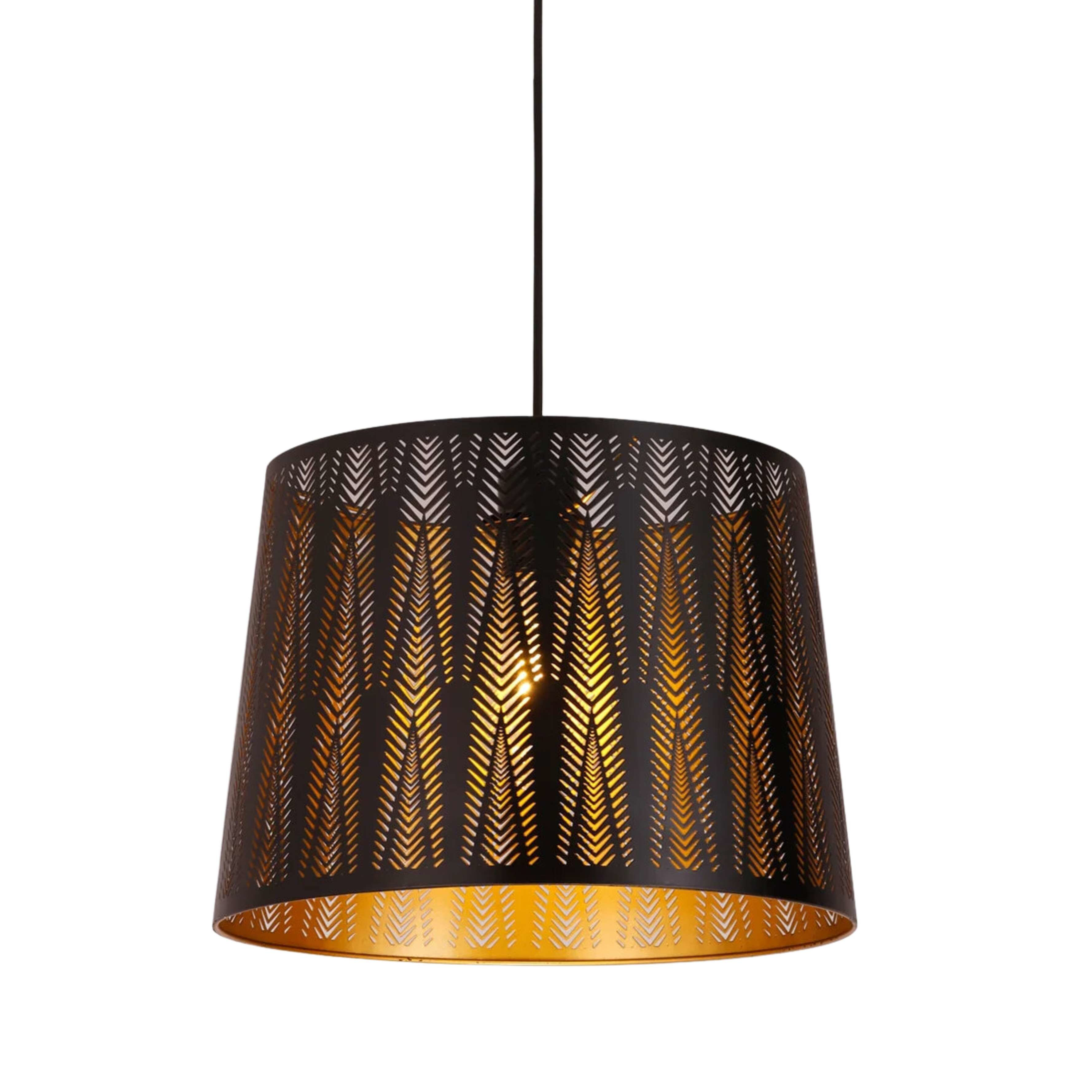 Ipil Black Tapered Laser Cut Pendant - Vector