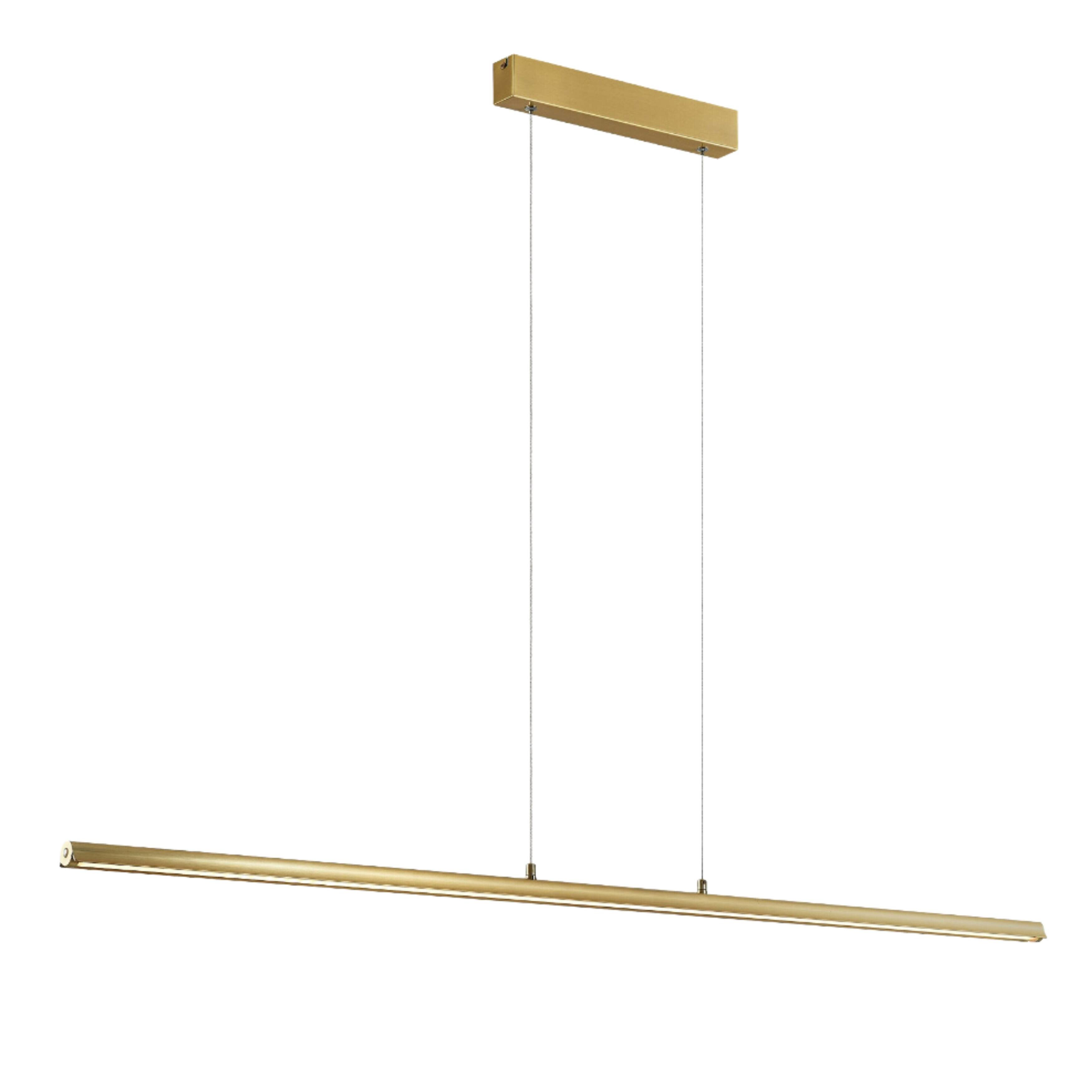 Simone Brass Dimmable 3CCT LED Linear Pendant