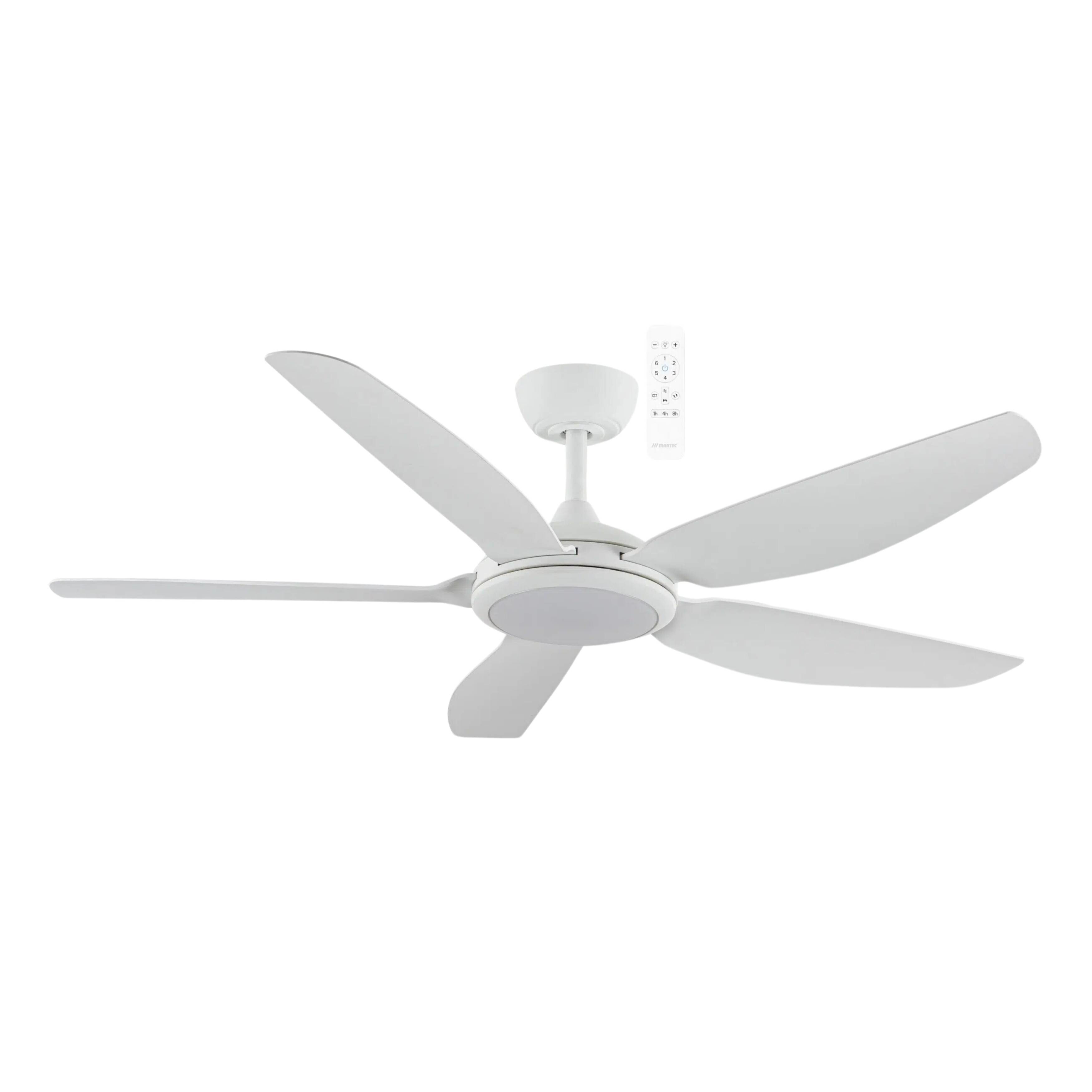 Esprit 52" Smart DC Ceiling Fan with LED Light - Matt White