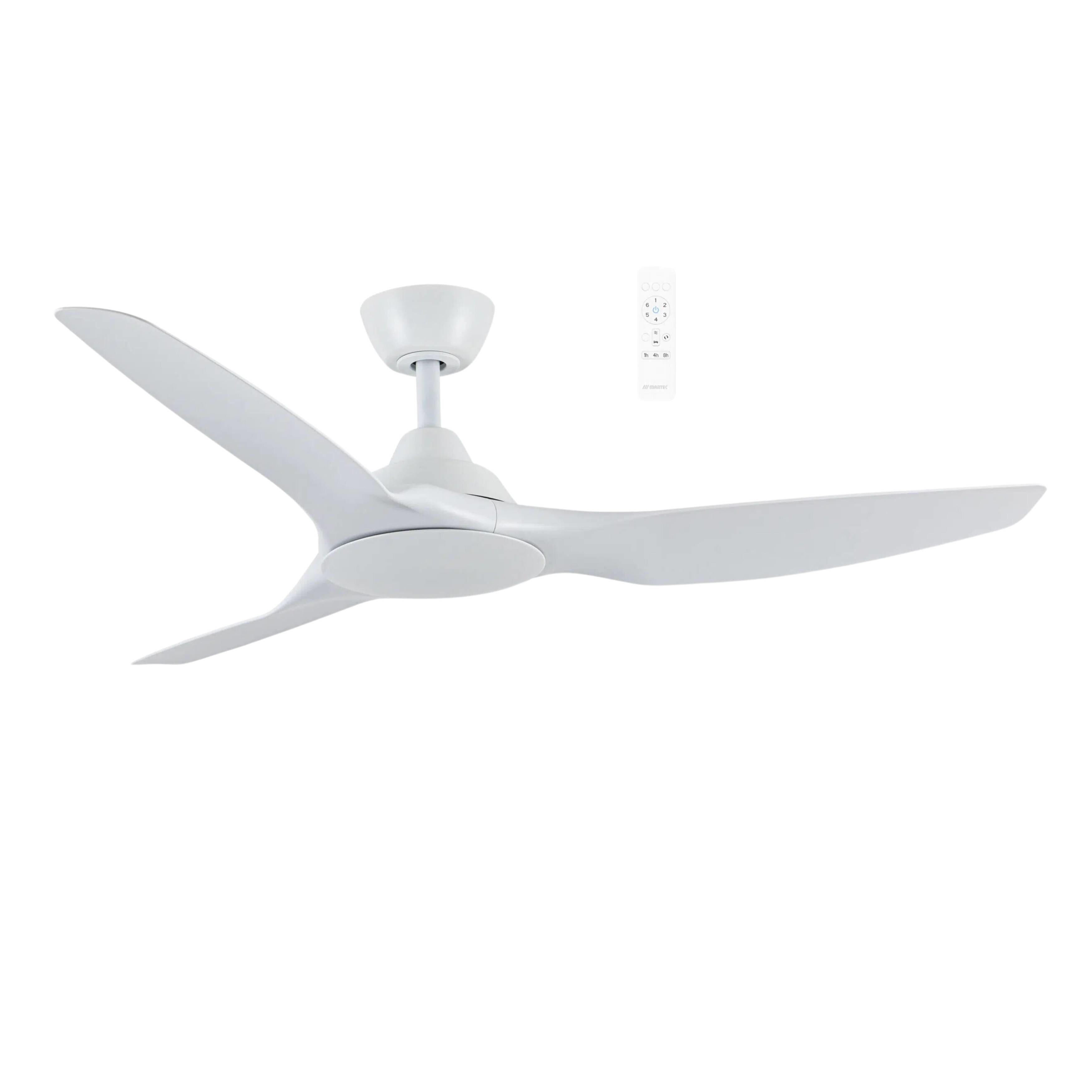 Impact 52" Smart DC Ceiling Fan - Matt White
