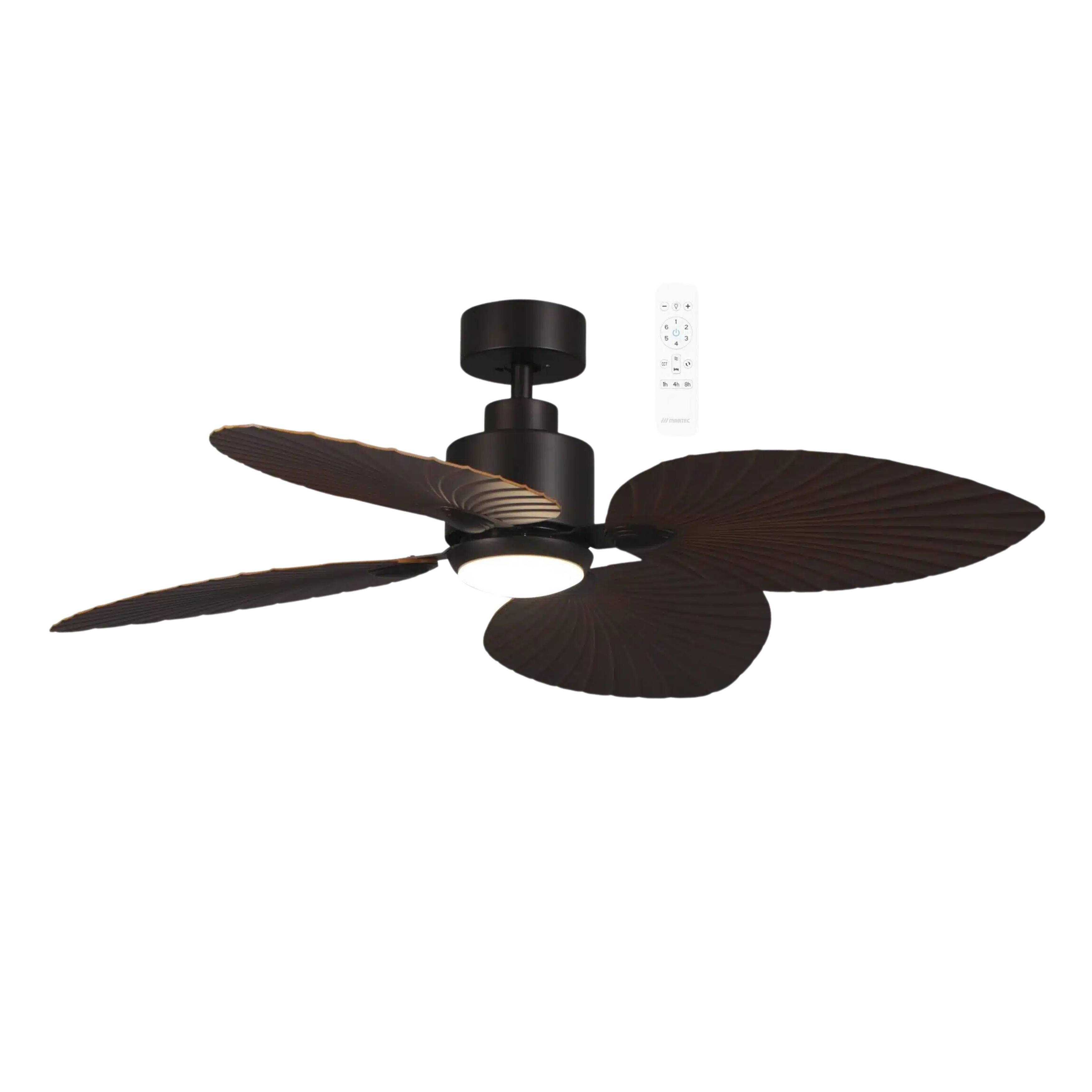 Kingston 50" Smart DC Ceiling Fan with LED Light - Old Bronze