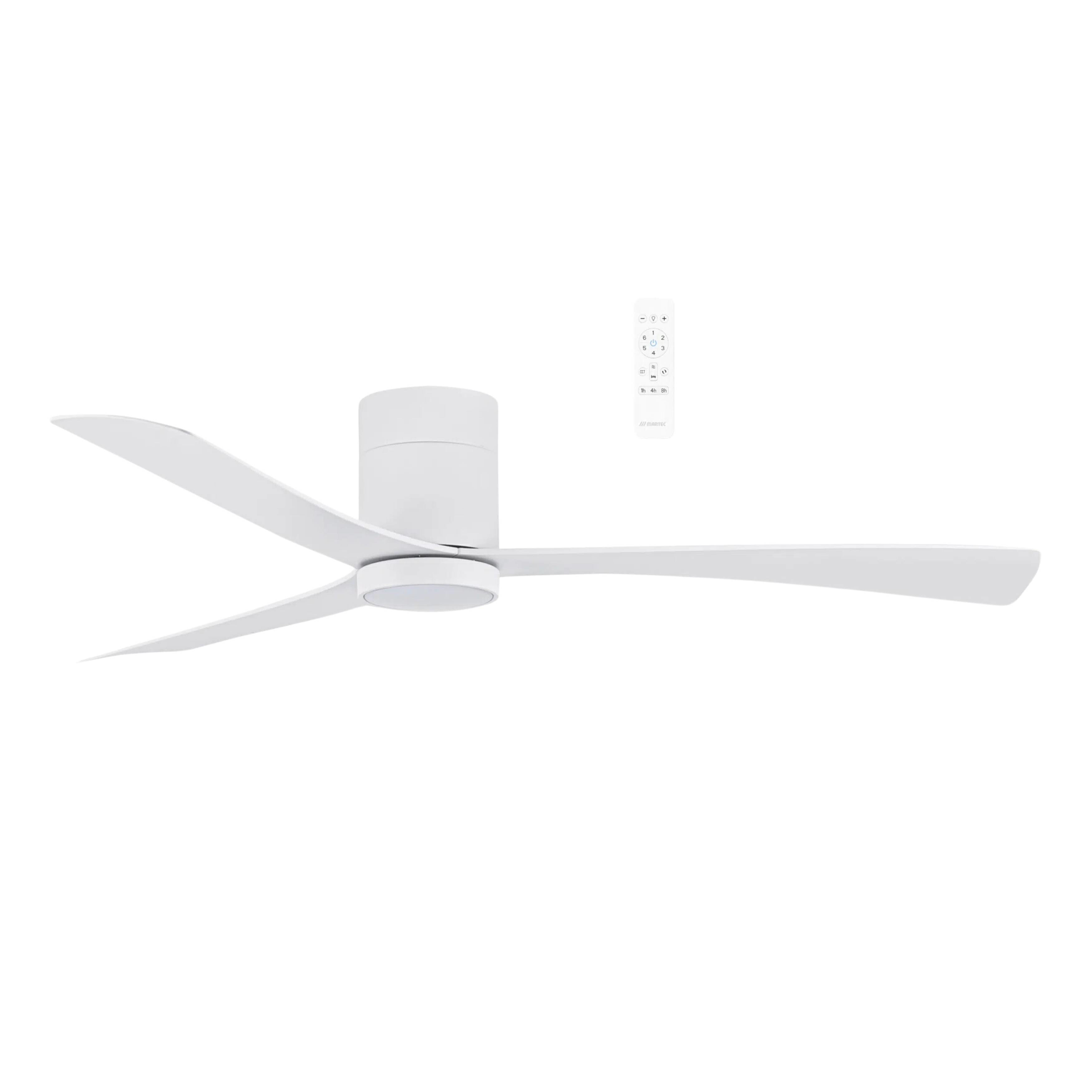 Metro Matt White 52 Smart DC Ceiling Fan with Light