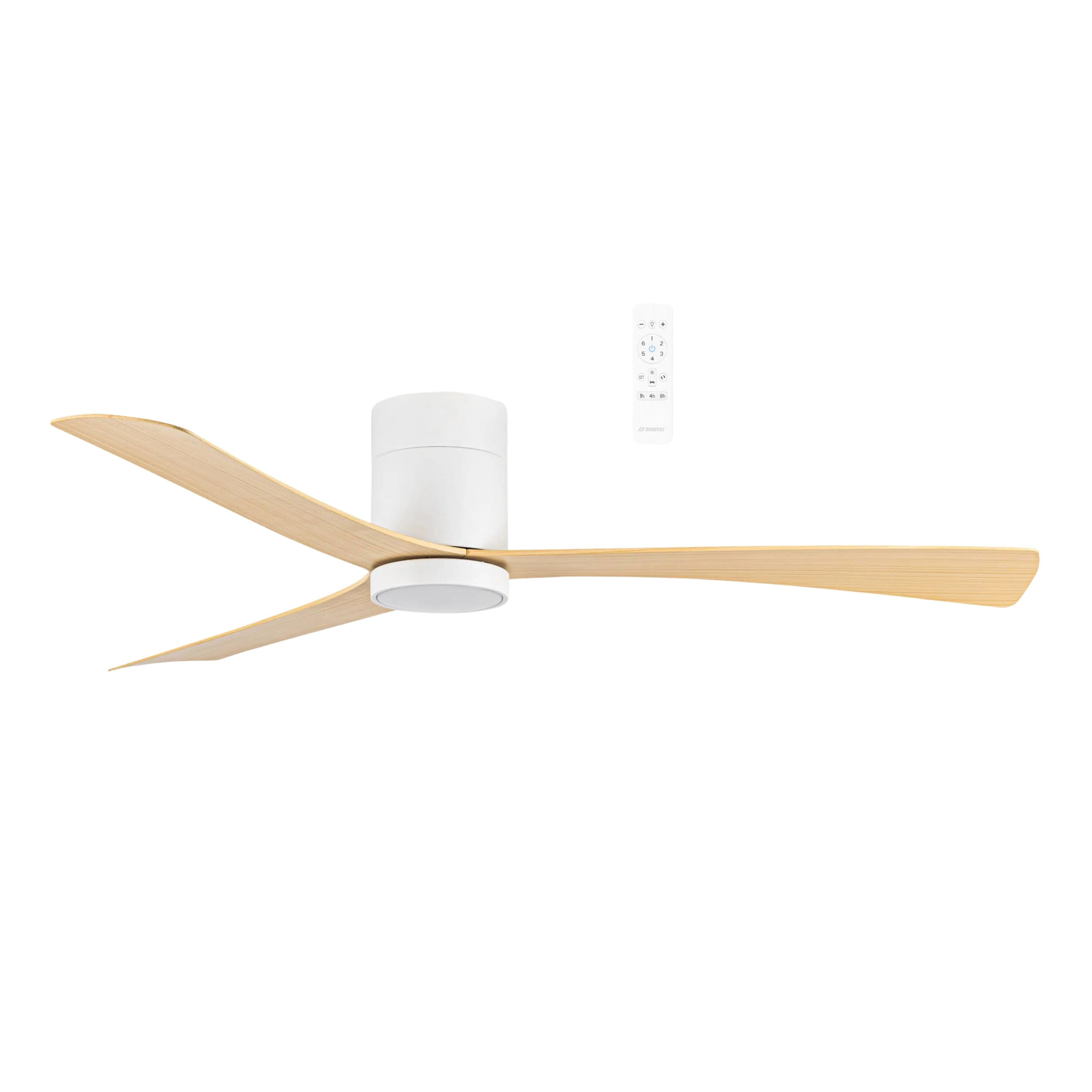 Metro White Oak 52 Smart DC Ceiling Fan with Light
