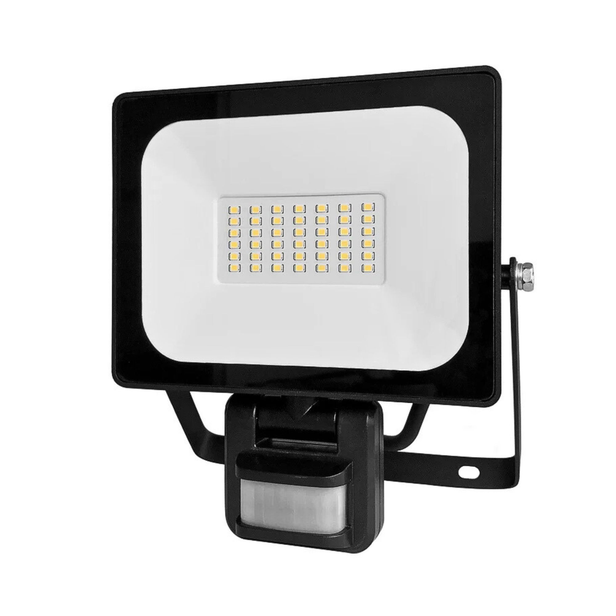 Beckham 30W Black DIY LED Floodlight with Sensor