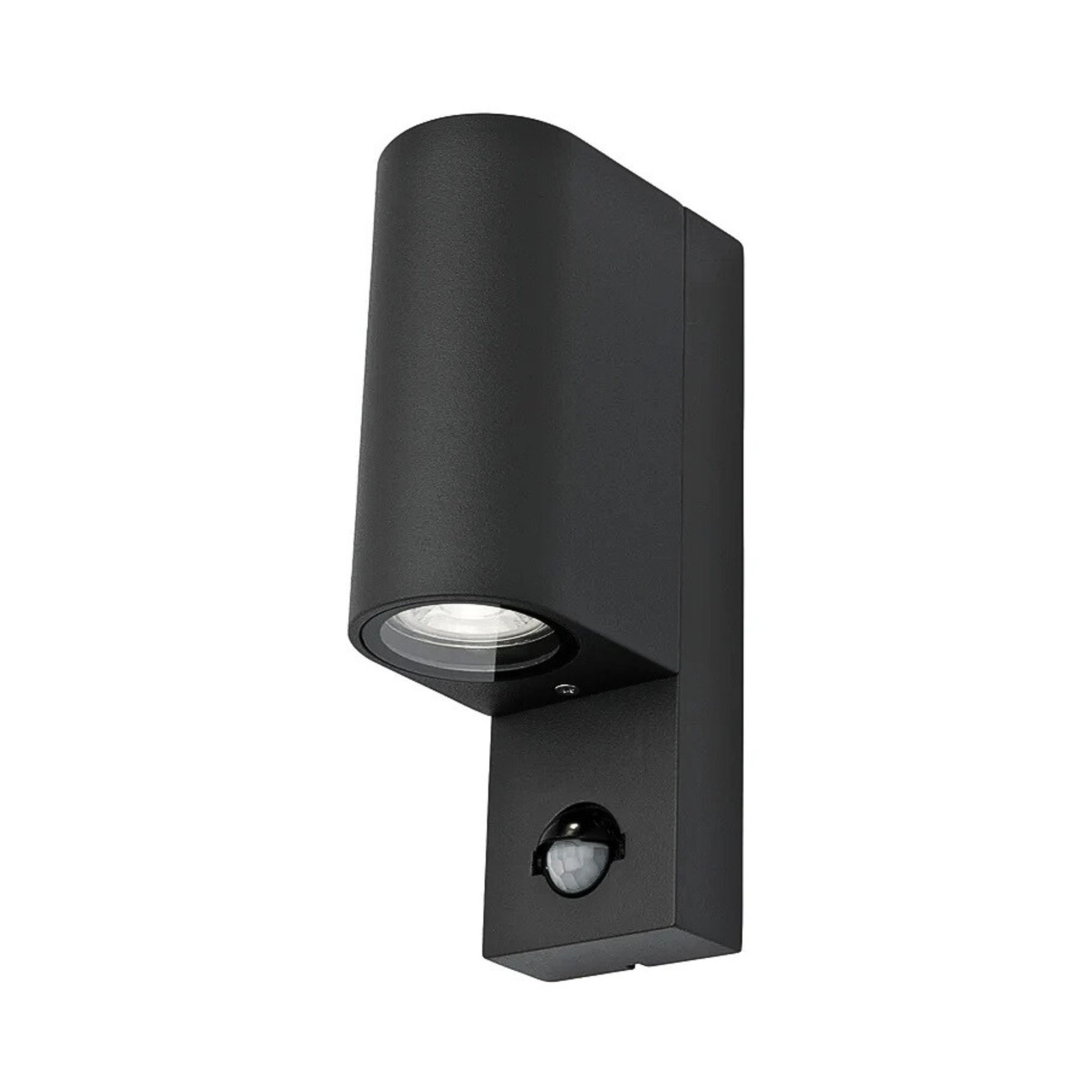 Mackenzie Black LED Up/Down Wall Light with Sensor