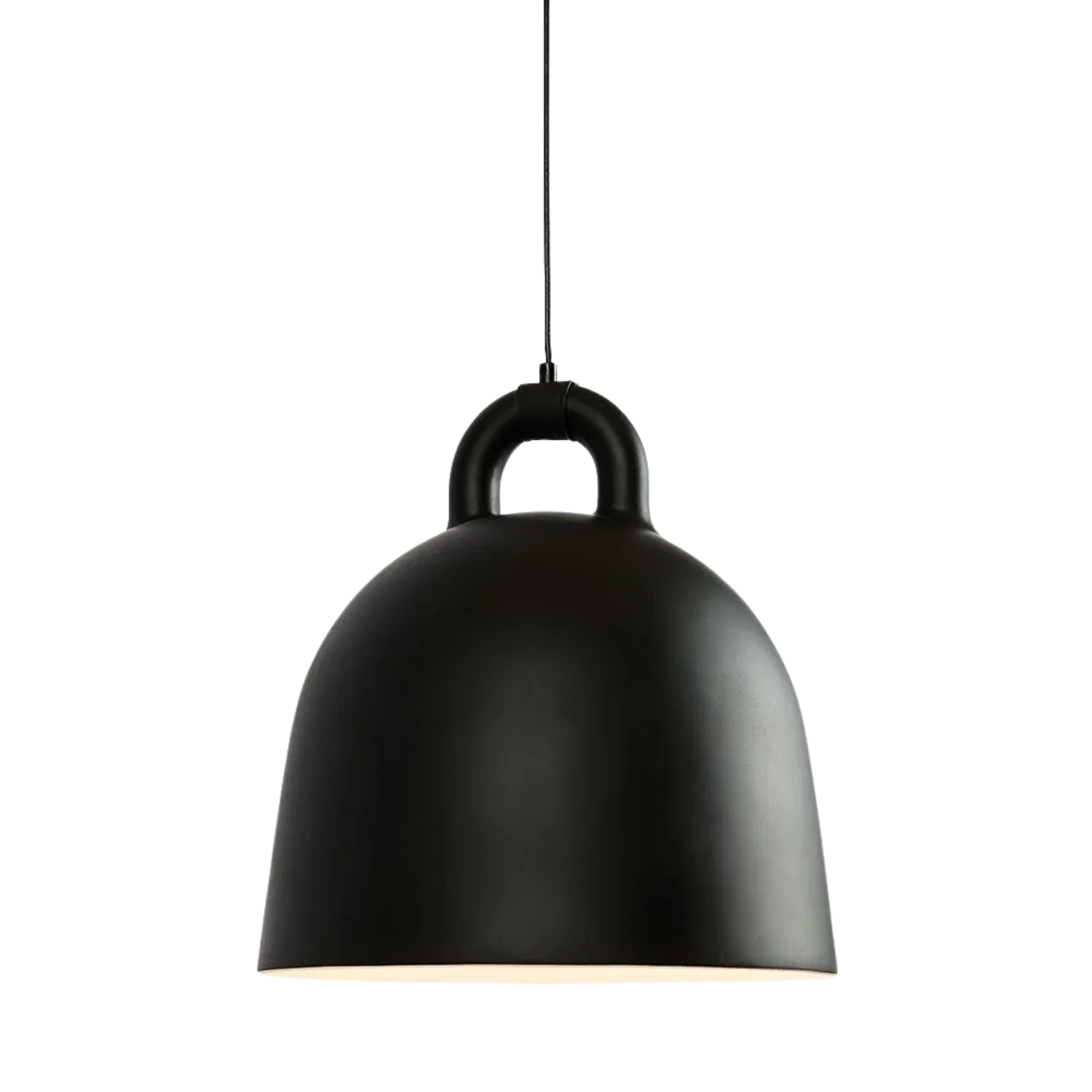 Elon Black Resin Bell Pendant Light