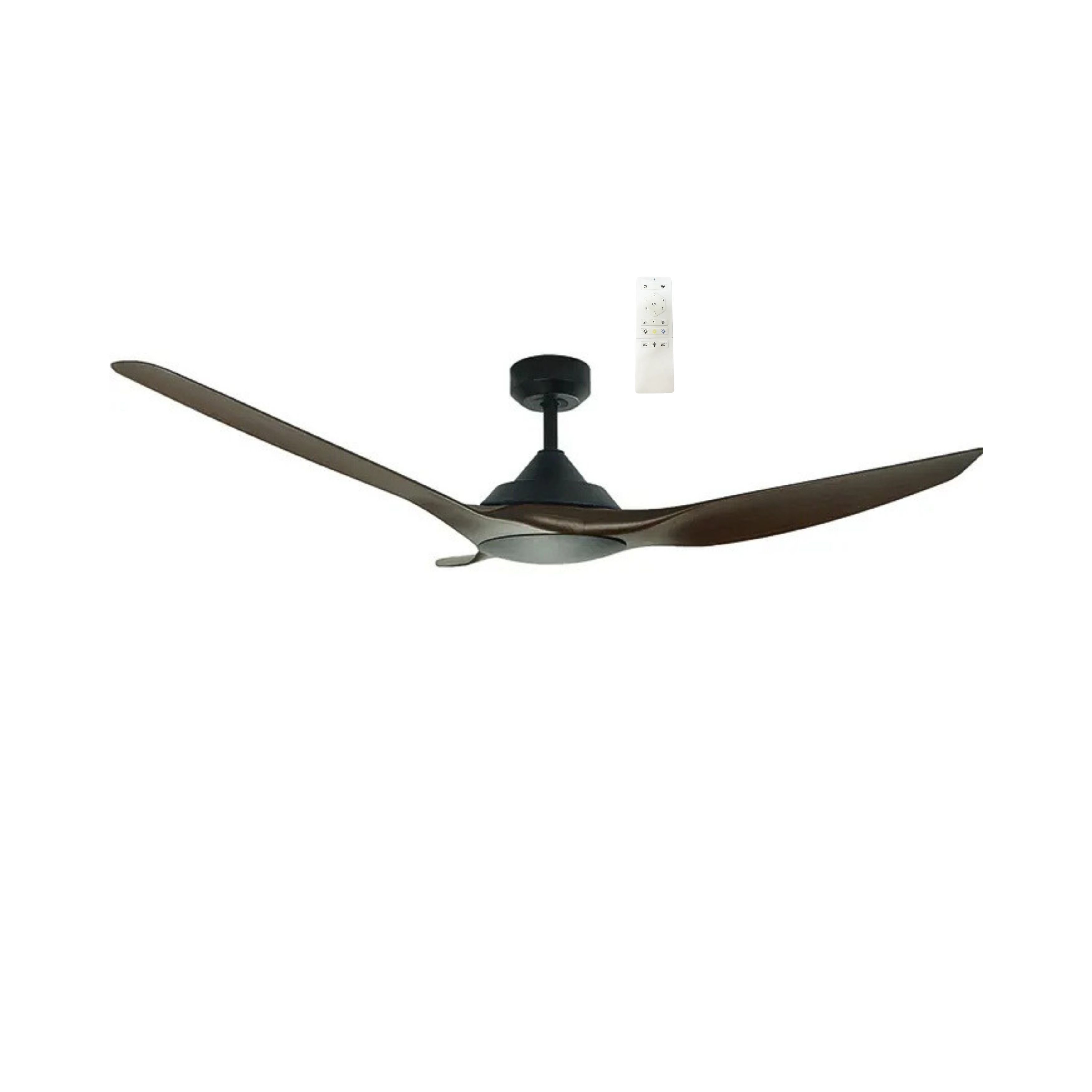 Raven RWS 46" Smart DC Ceiling Fan - Black & Walnut