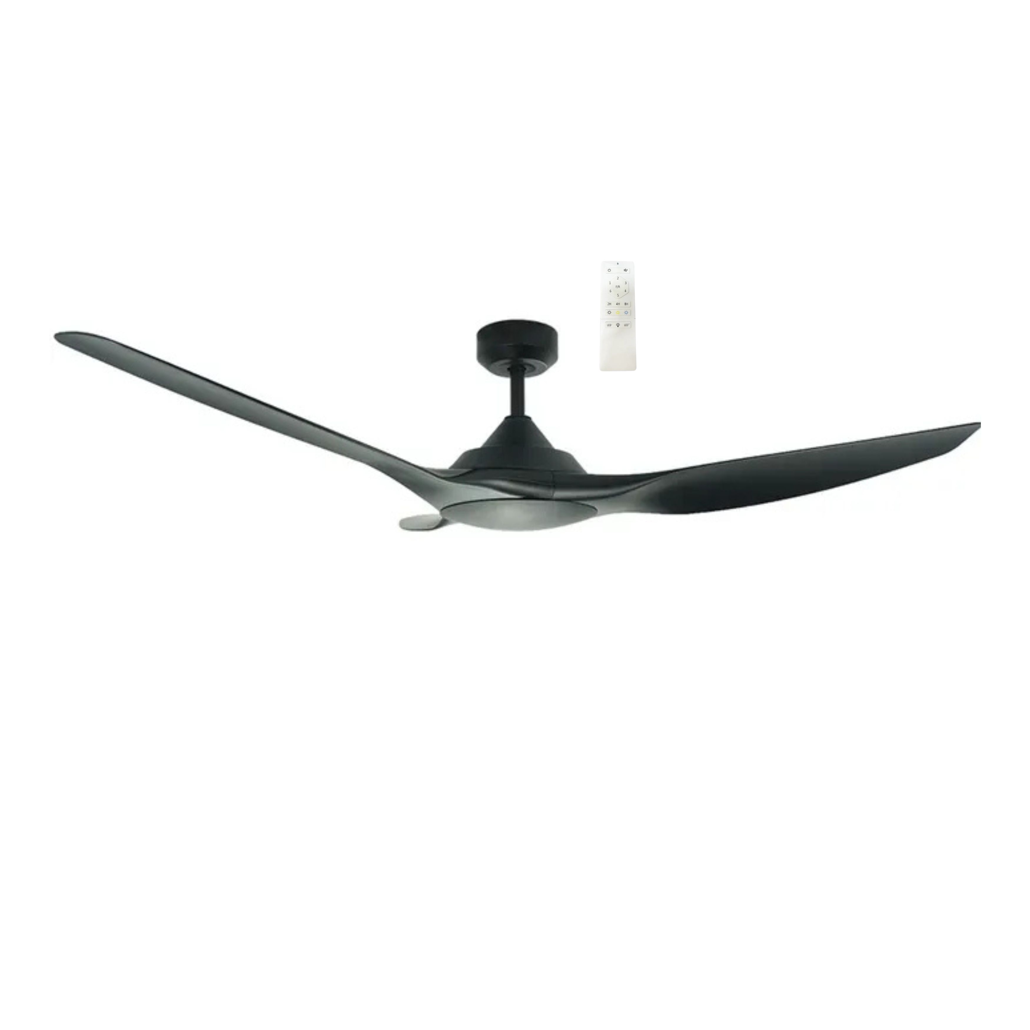 Raven RWS 64" Smart DC Ceiling Fan - Black