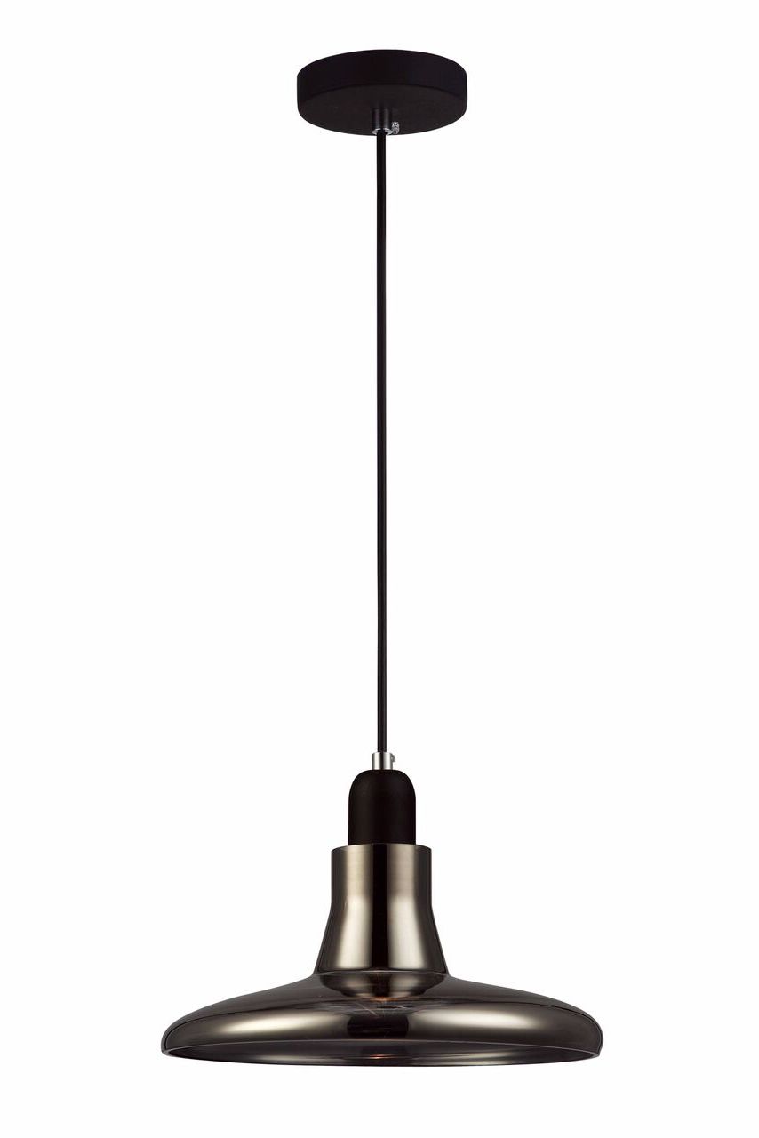 Martini Smoke Glass Minimalist Pendant Light