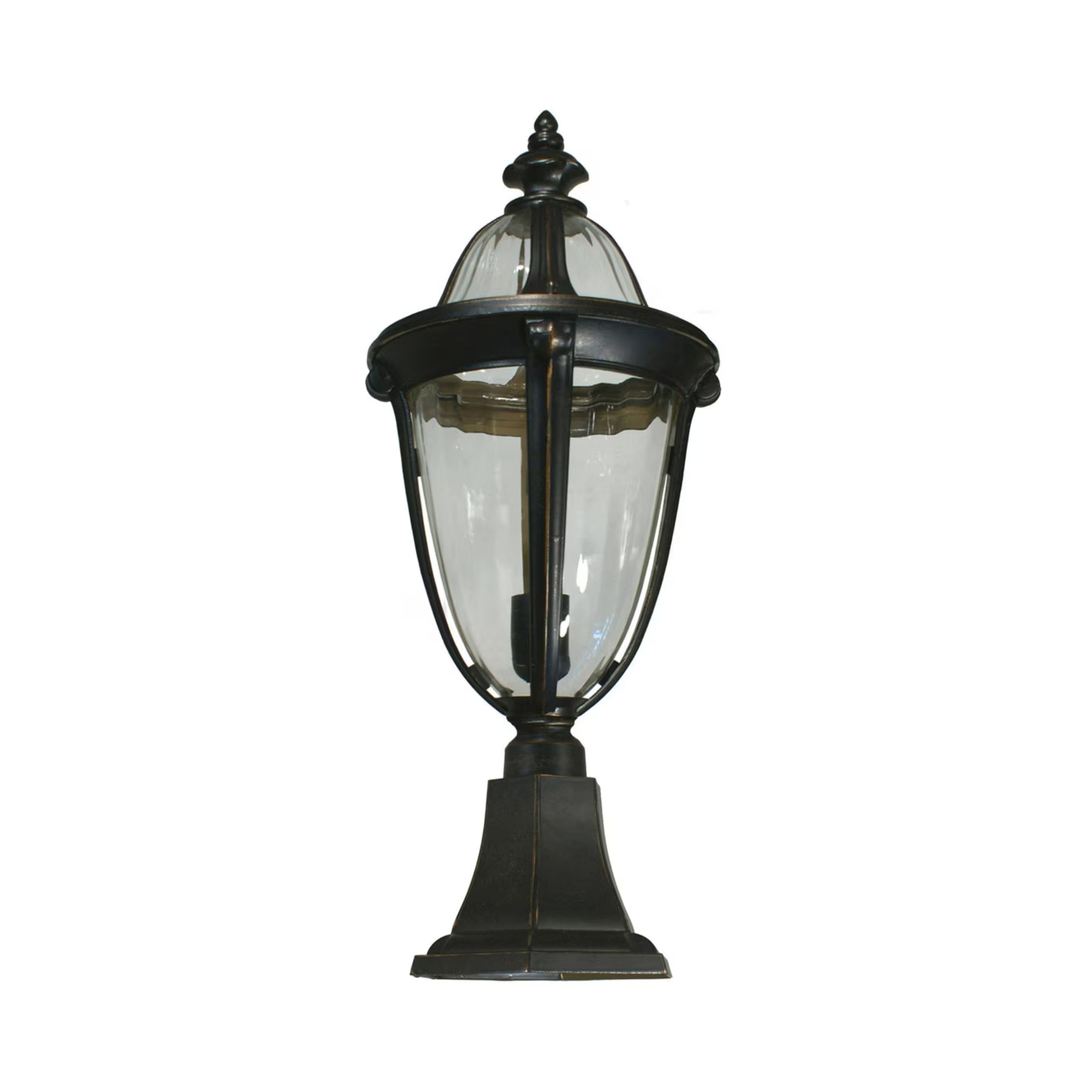 Mayfair Exterior Antique Bronze Pillar Light