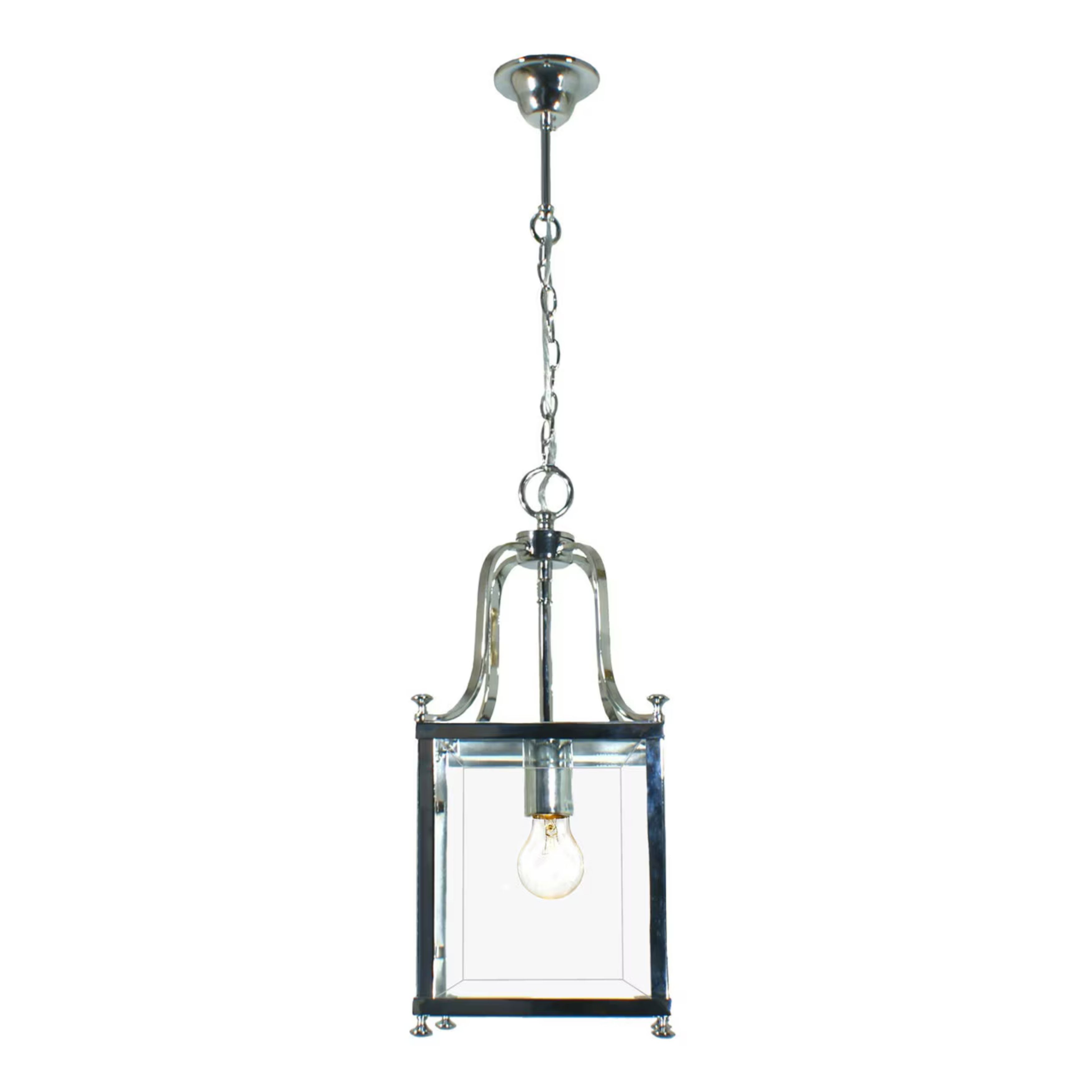 Michigan 1 Light Chrome Lantern Pendant Light