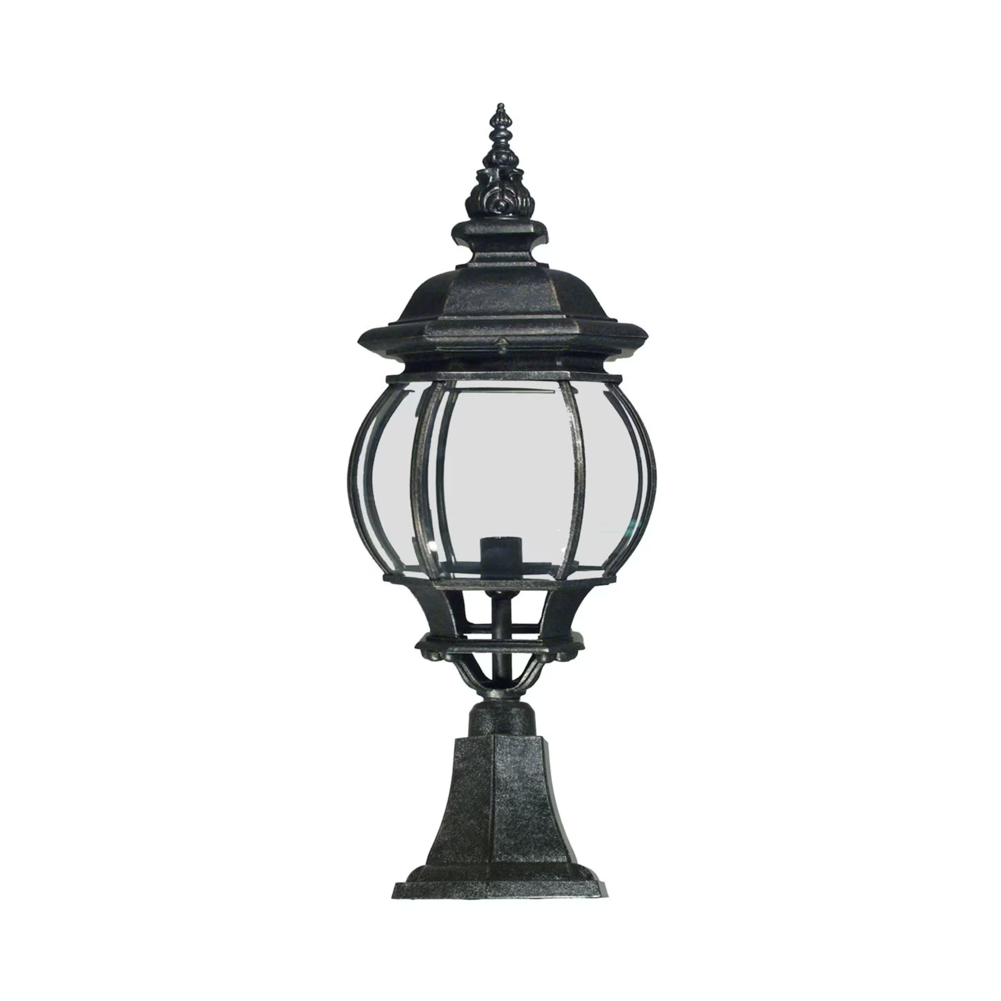 Flinders Exterior Antique Black Pillar Light