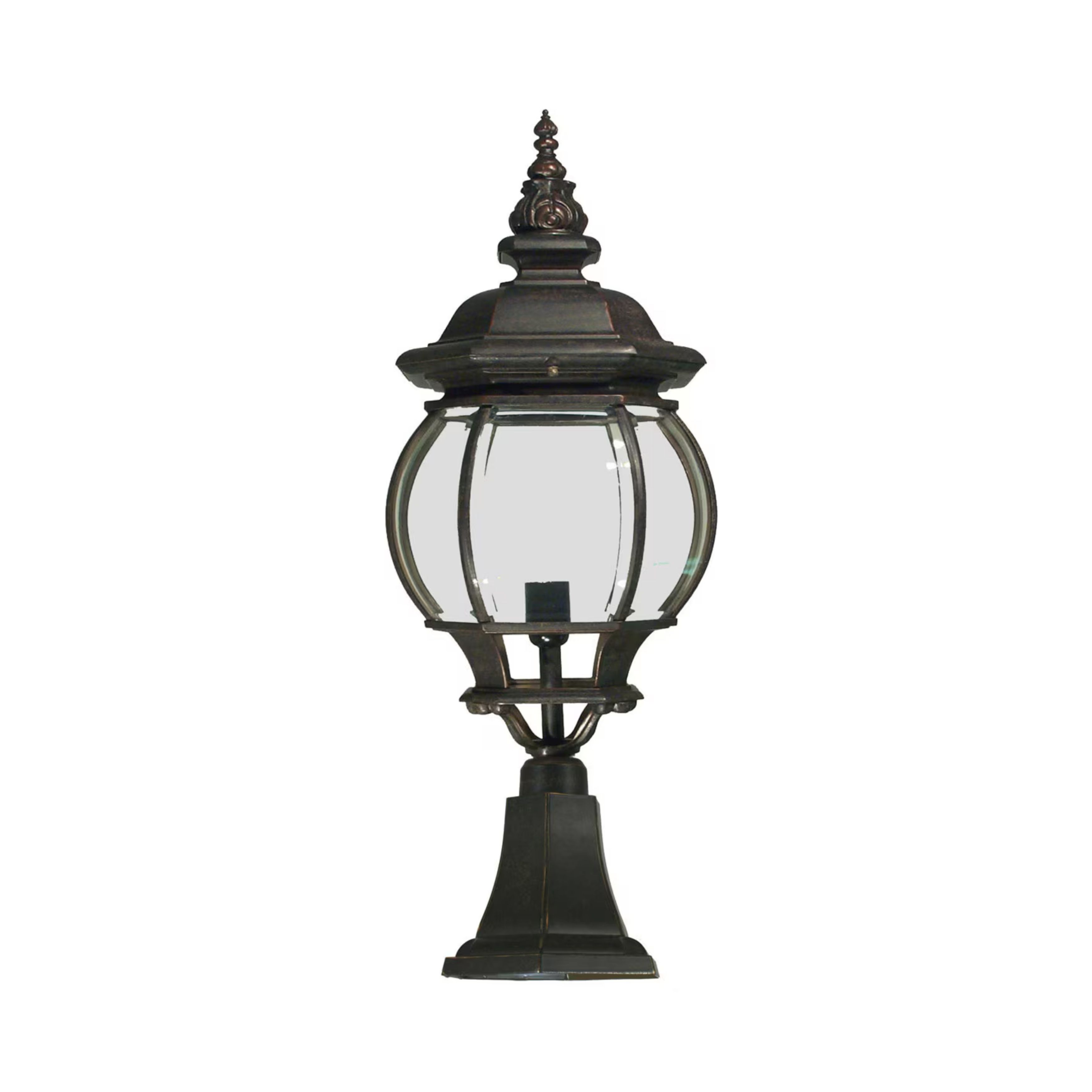 Flinders Exterior Antique Bronze Pillar Light