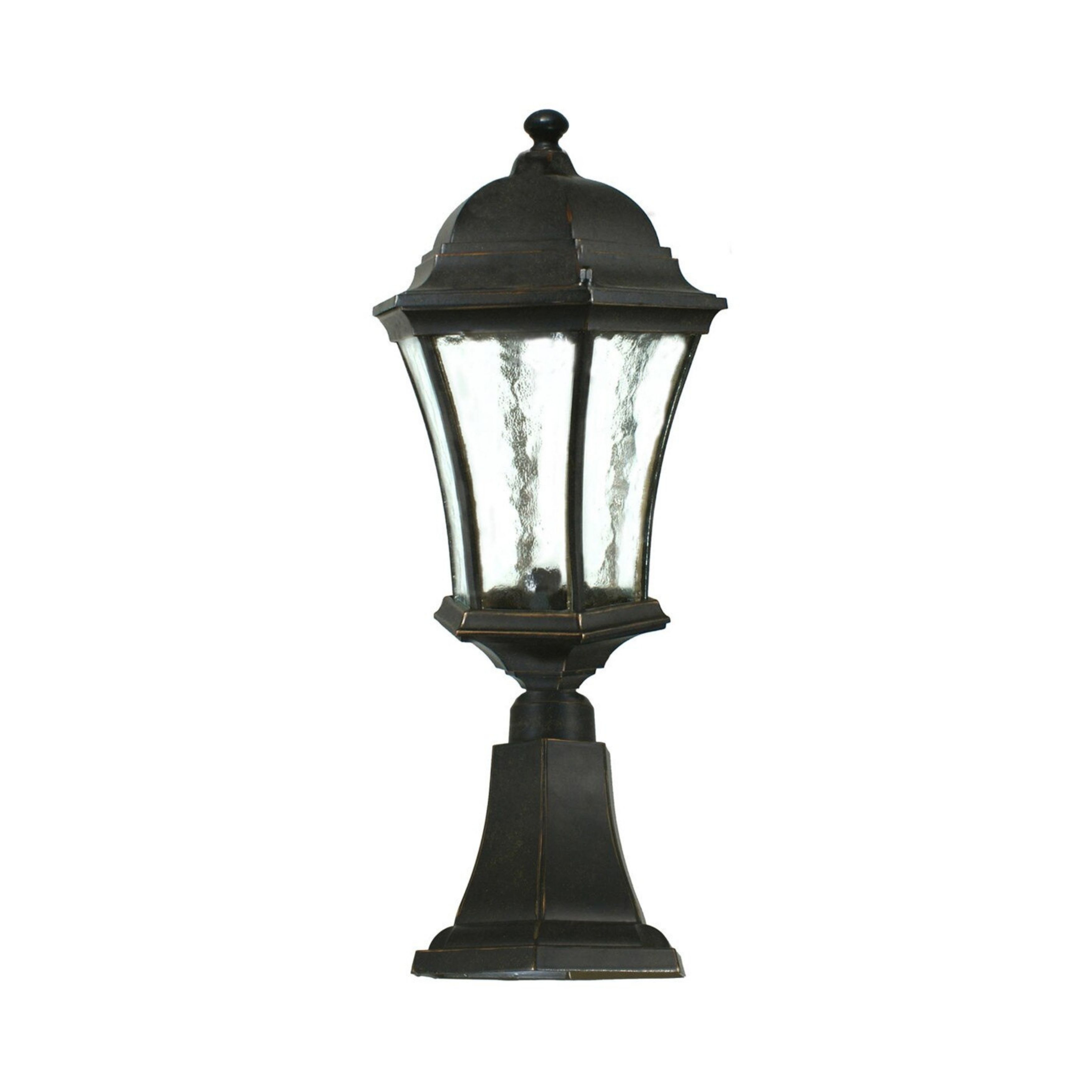 Strand Exterior Antique Bronze Pillar Light