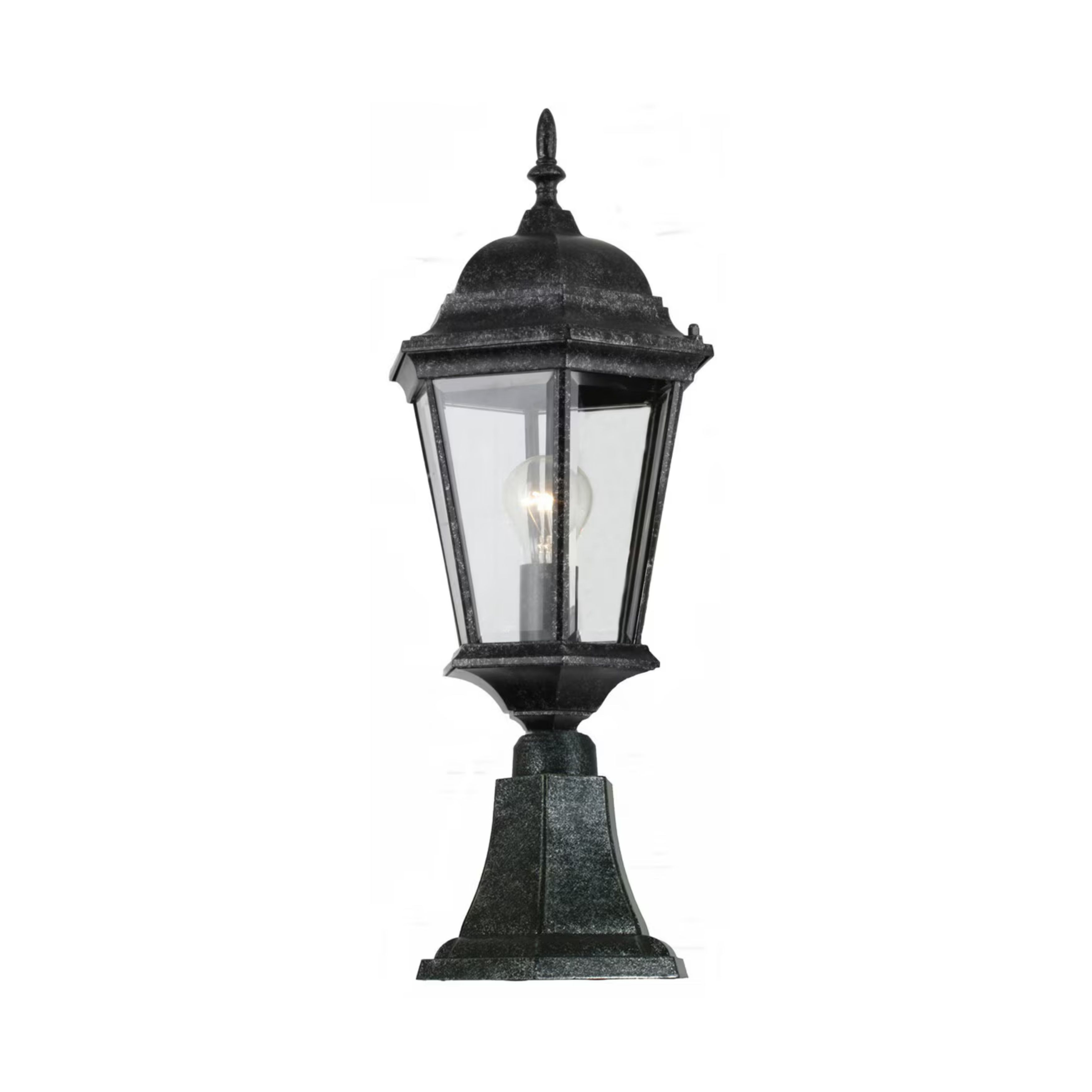 Junction Exterior Antique Black Pillar Light