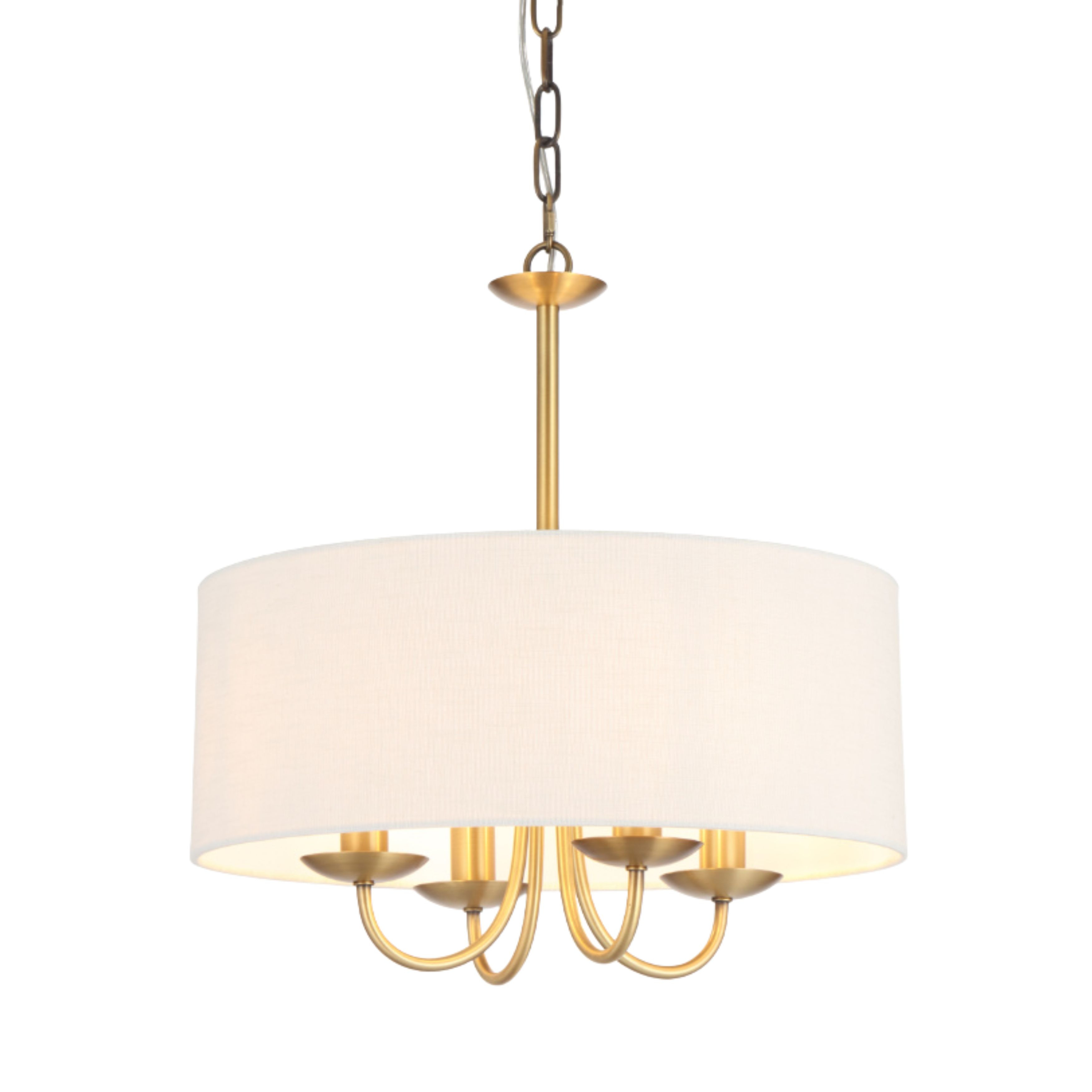 Gustavia 4 Light Brass Transitional Pendant