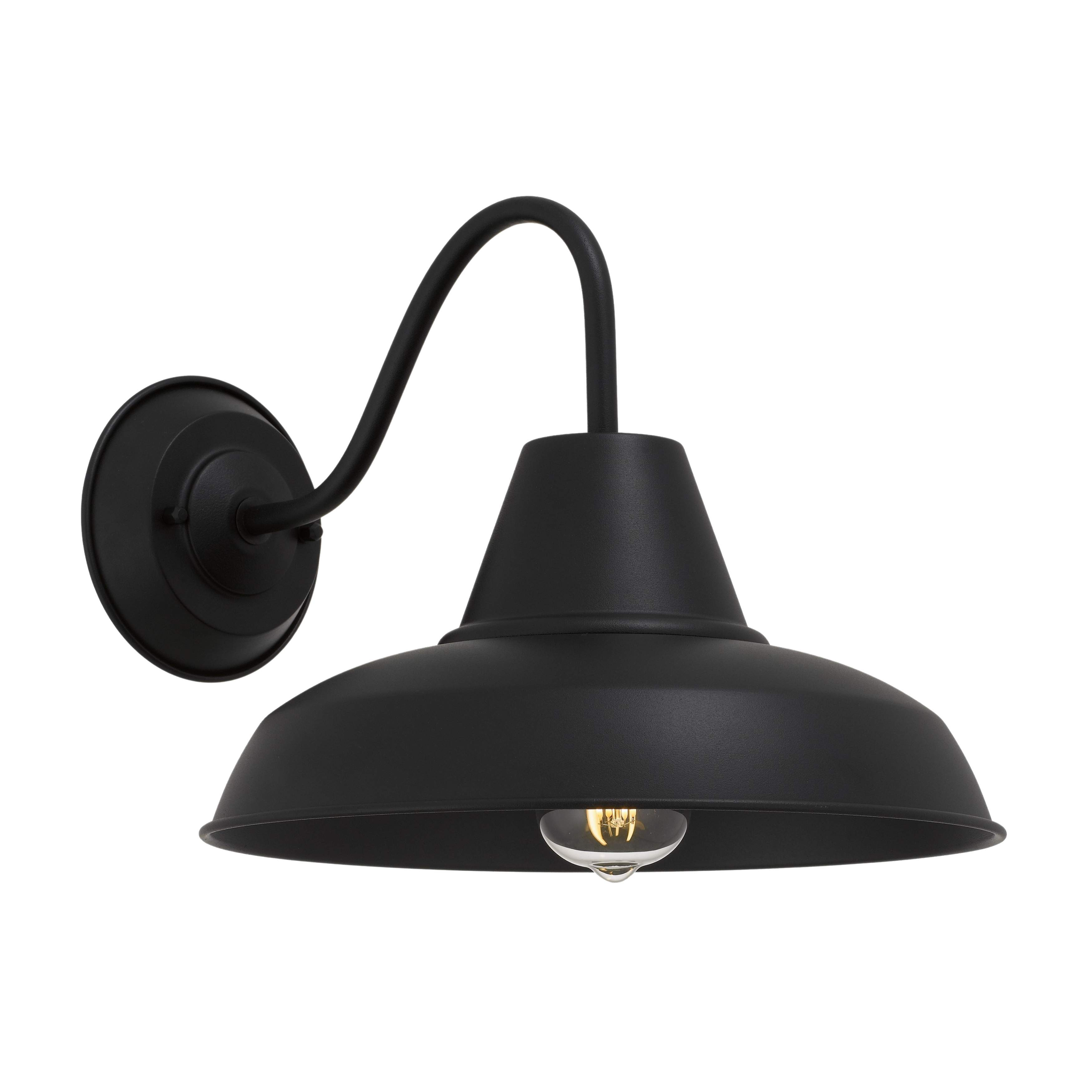 Kulgam Sand Black Outdoor Barn Wall Light