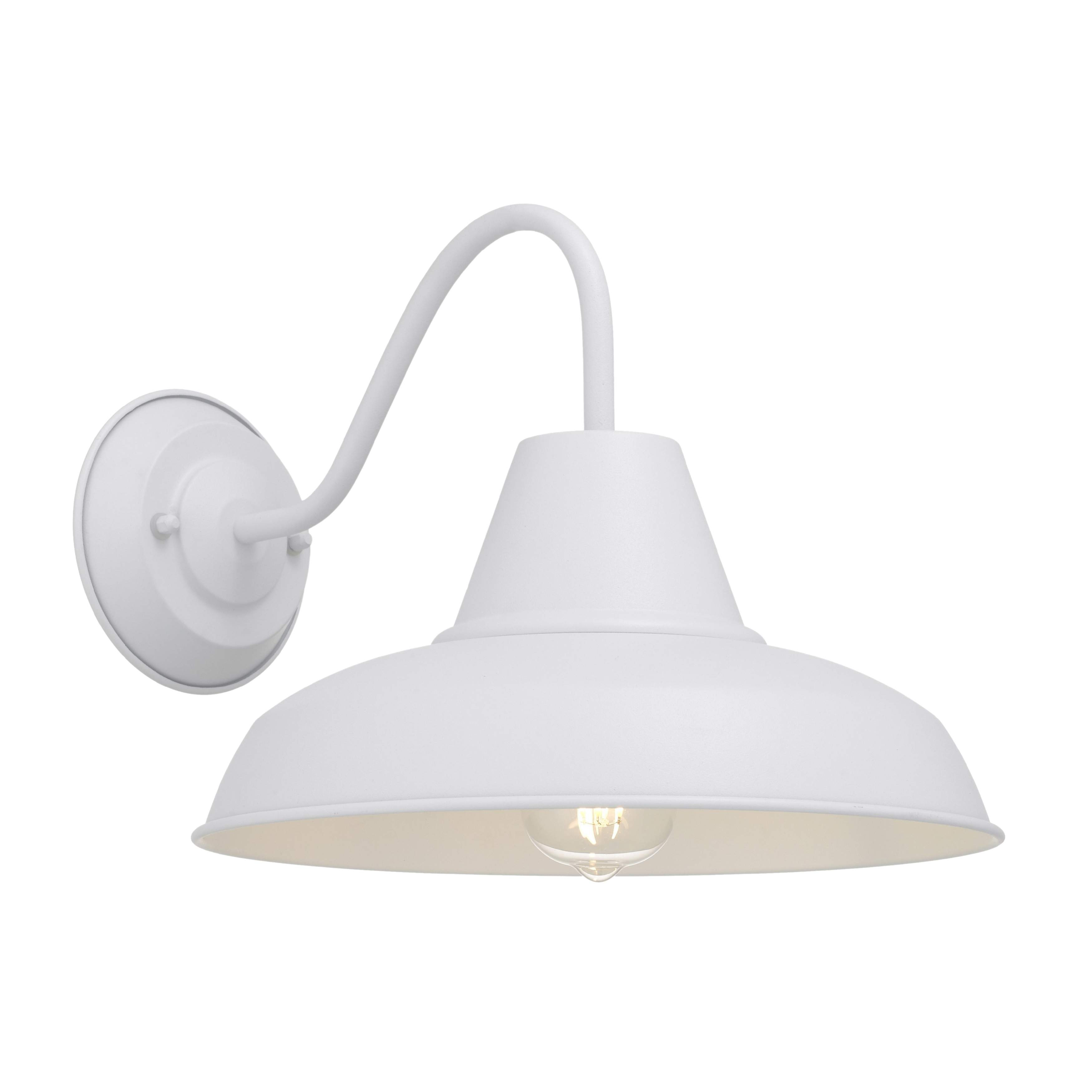 Kulgam Sand White Outdoor Barn Wall Light