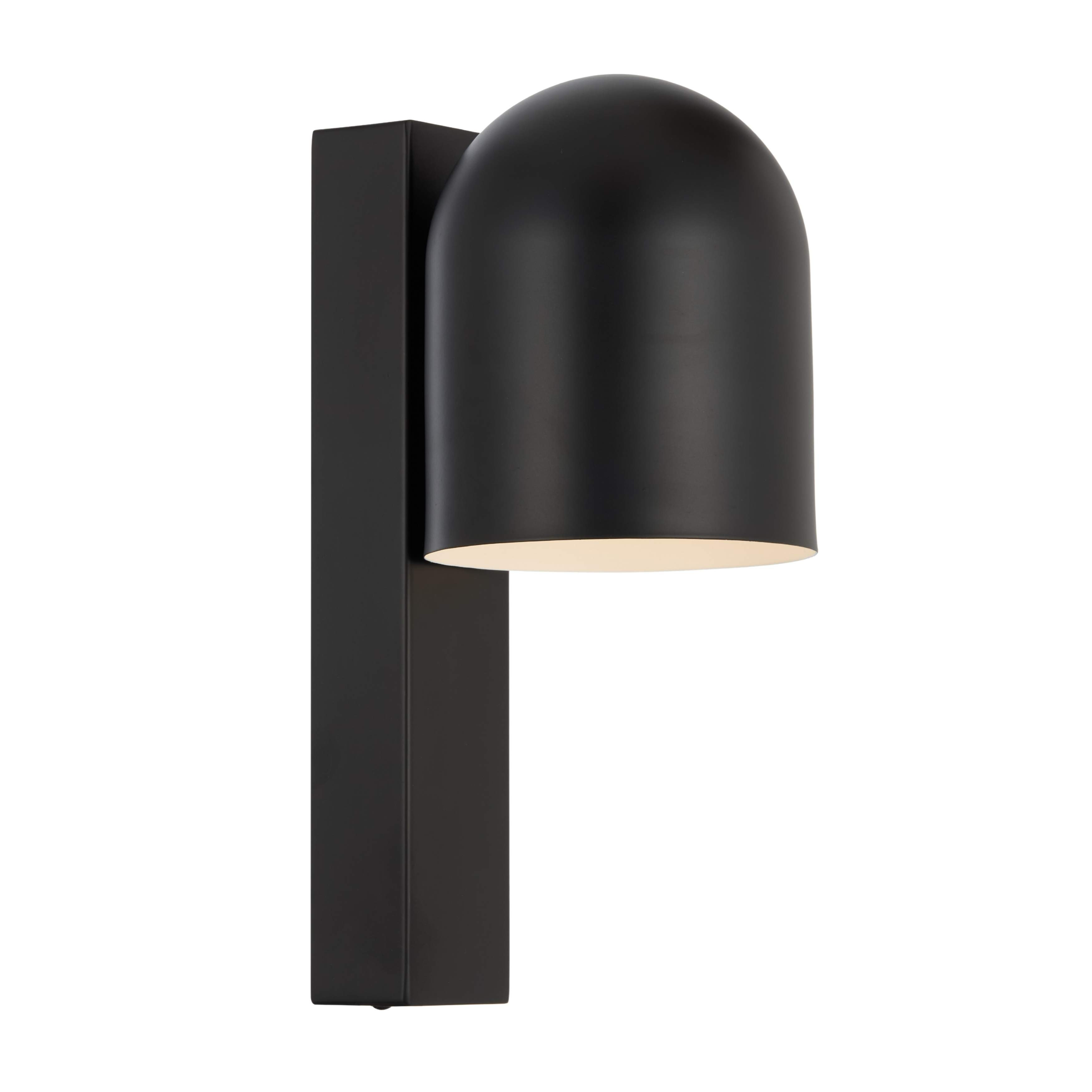 Langley Matt Black Minimalist Touch Wall Light