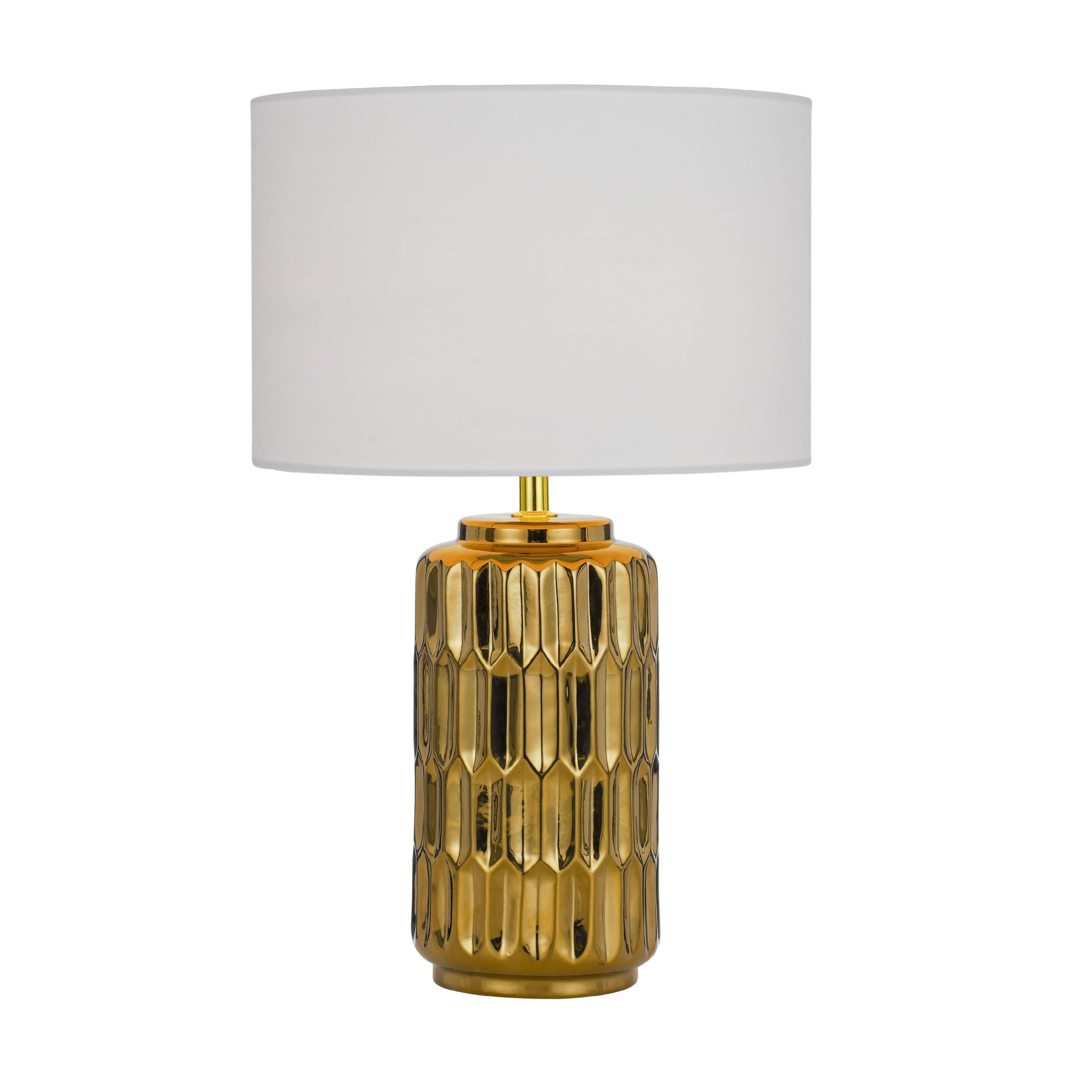Linhai Gloss Gold Modern Ceramic Table Lamp