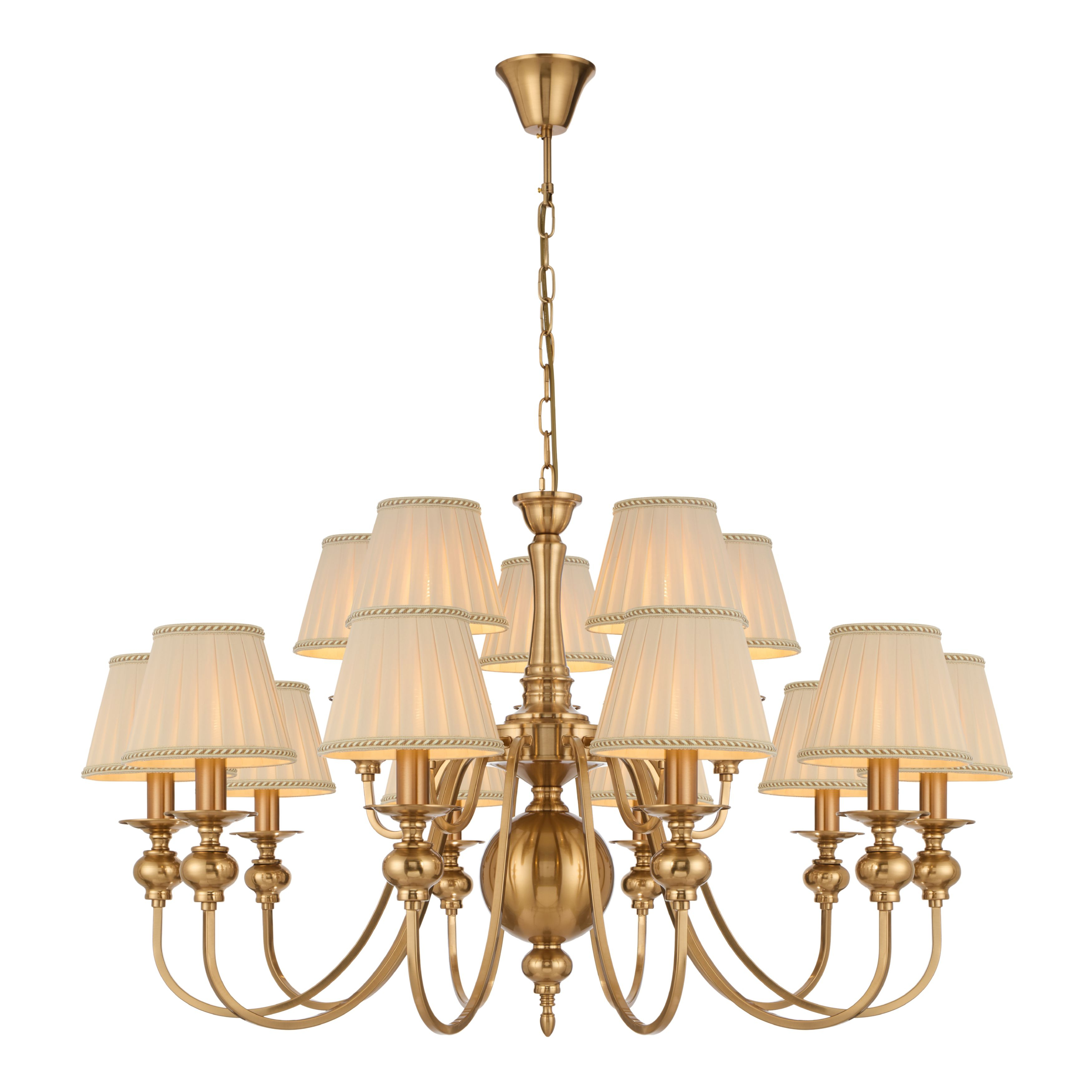Sheridan Fifteen Light French Provincial Copper Shaded Chandelier