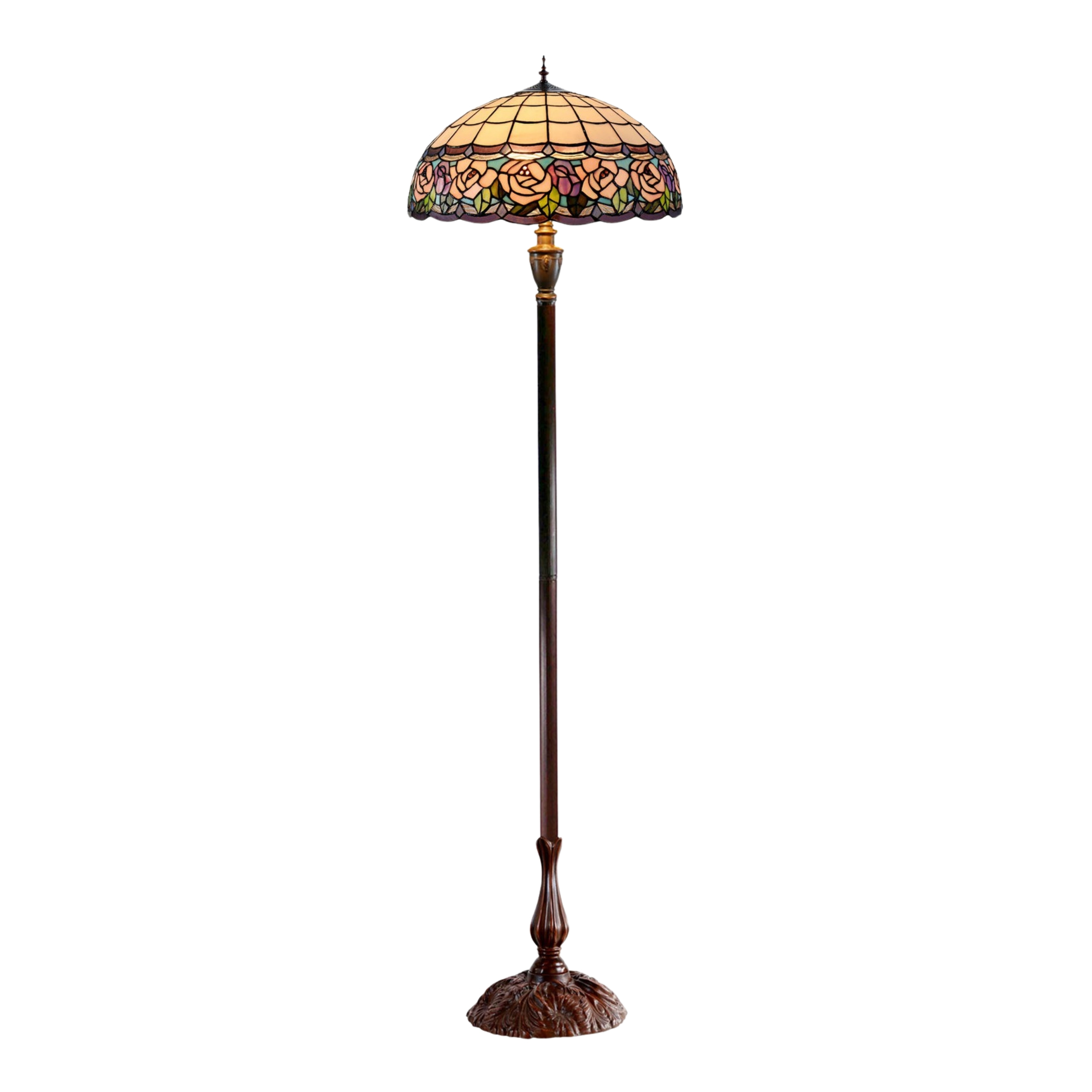 Chandell Wide Dome Tiffany Floor Lamp