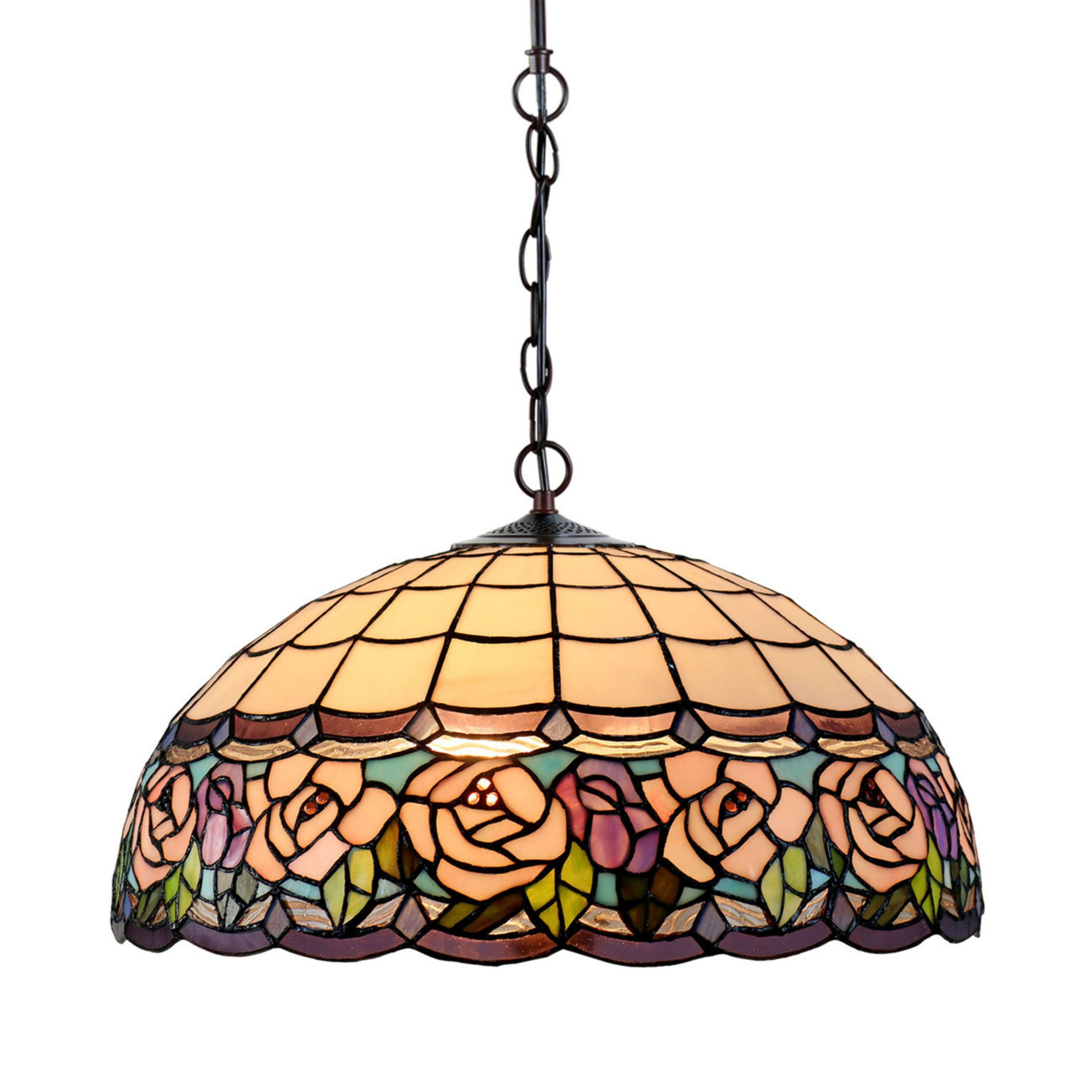Chandell Wide Dome Tiffany Pendant Light