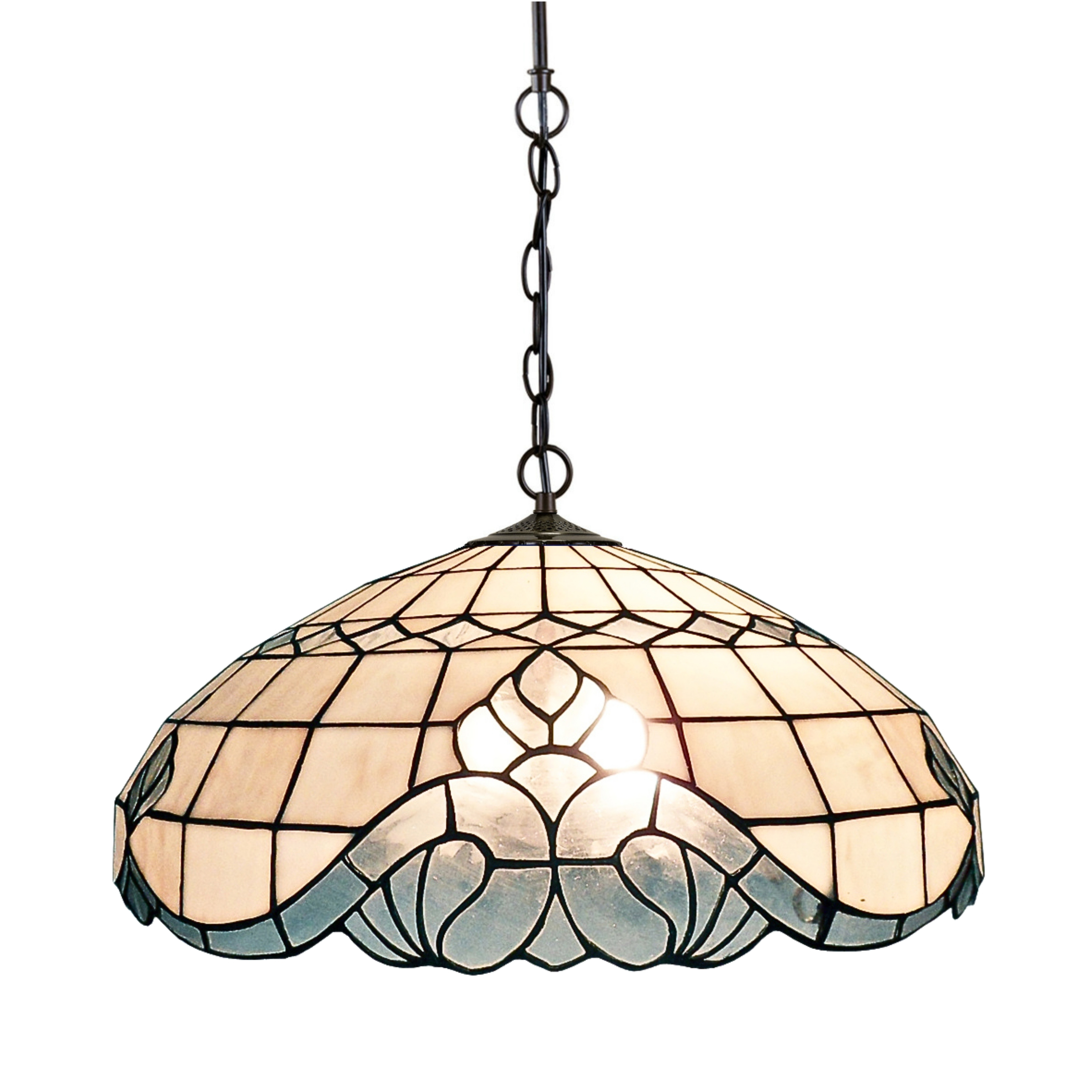 Vienna Wide Dome Tiffany Pendant Light