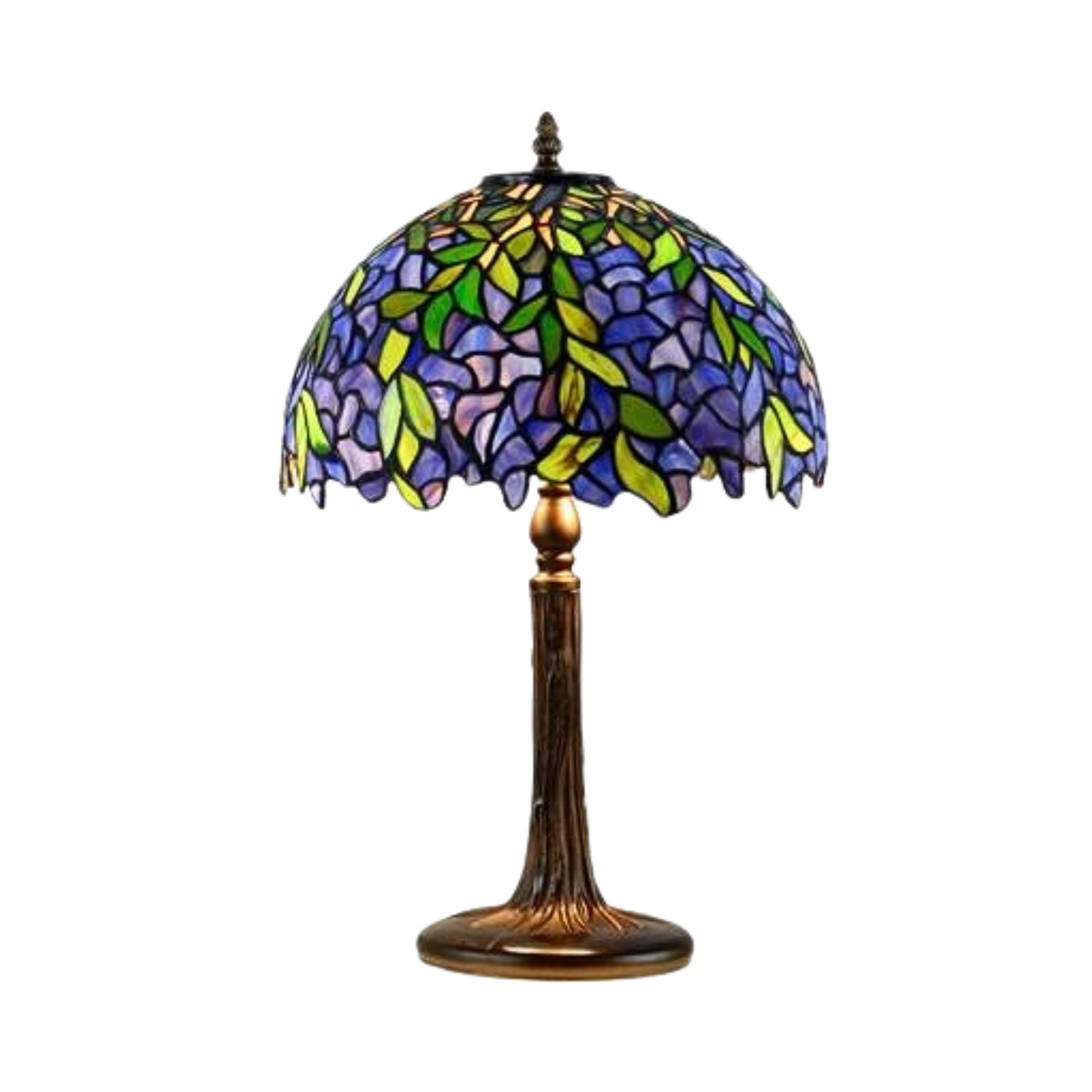 Wisteria Forest Stained Glass Table Lamp