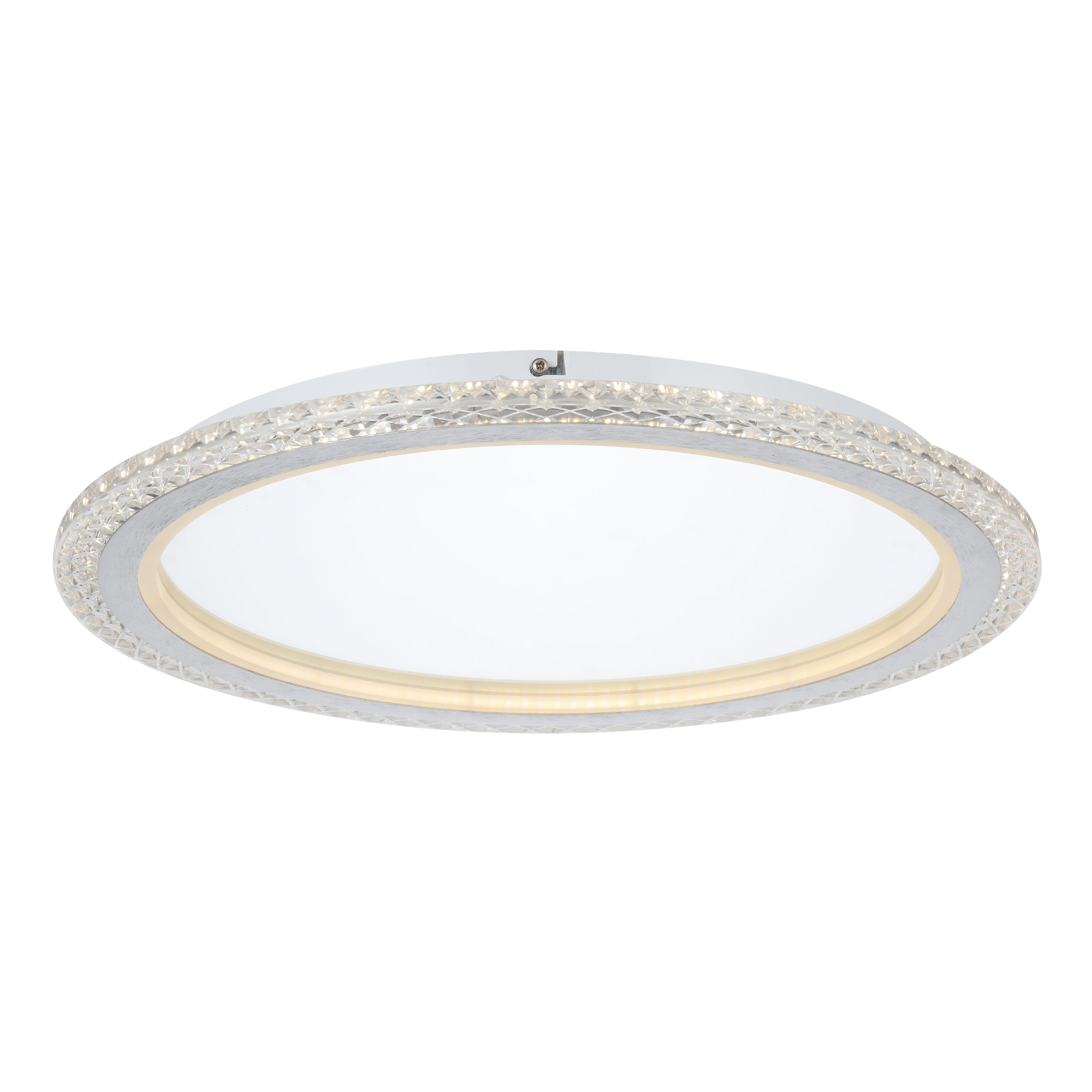 Barrie Brushed Chrome Circular 3CCT LED Ceiling Light