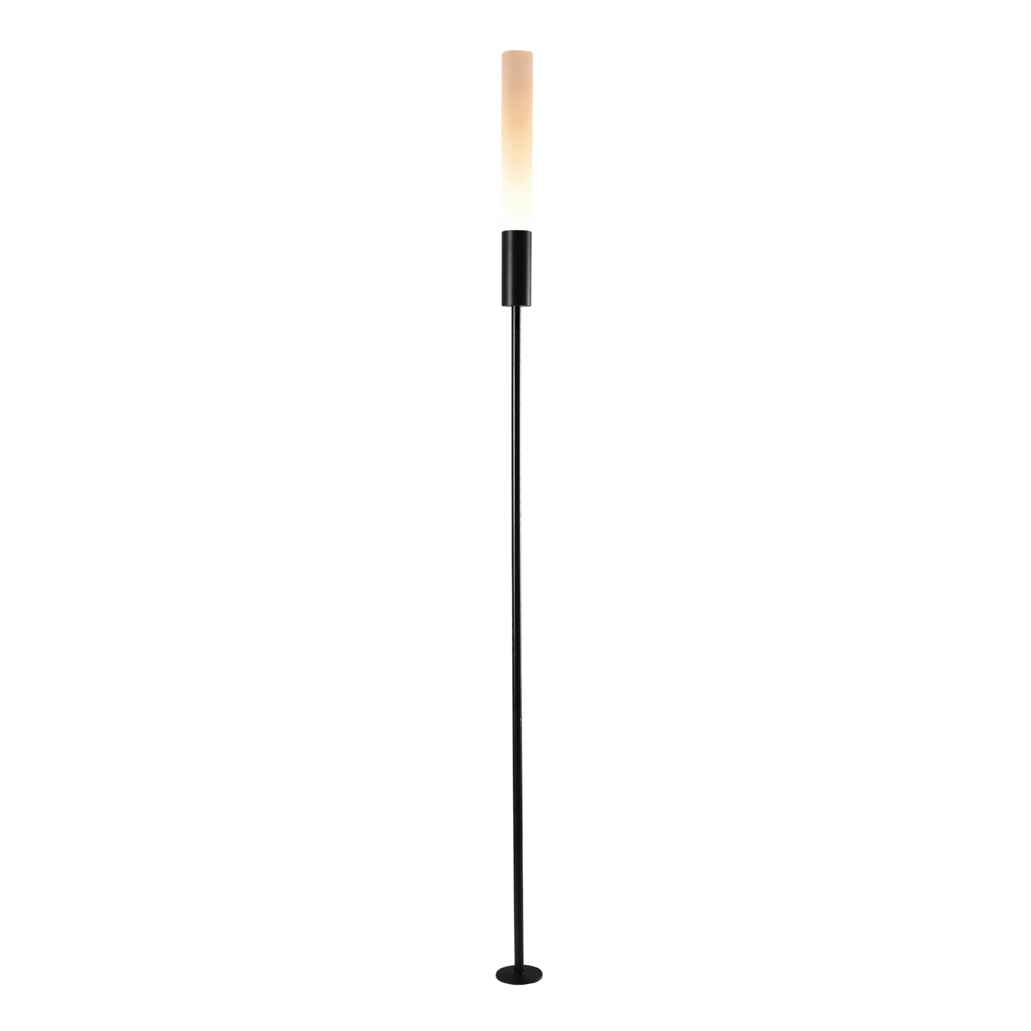 Rangia Sand Black Frosted Glass Garden Spike Light