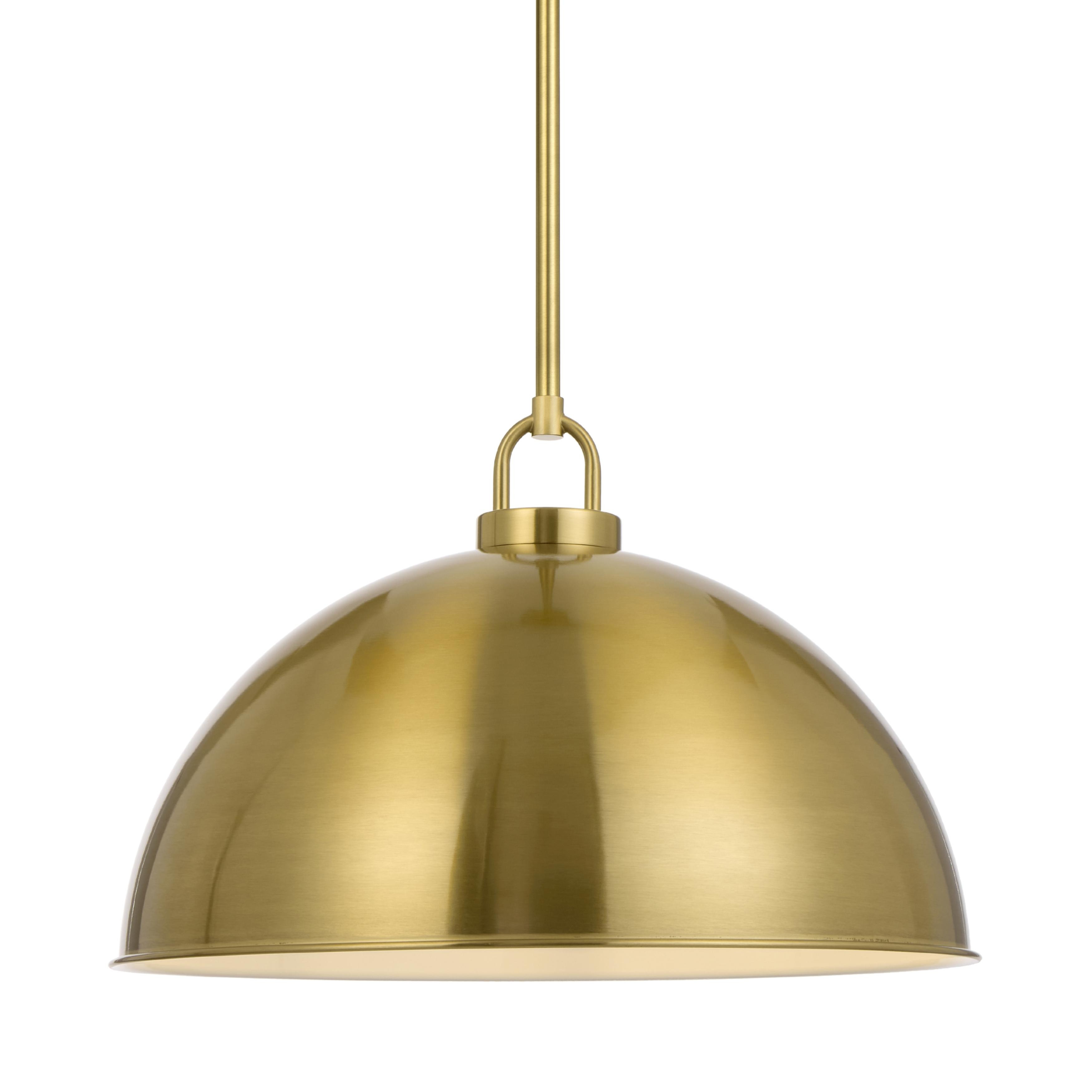 Sliven Antique Gold Dome Industrial Pendant Light