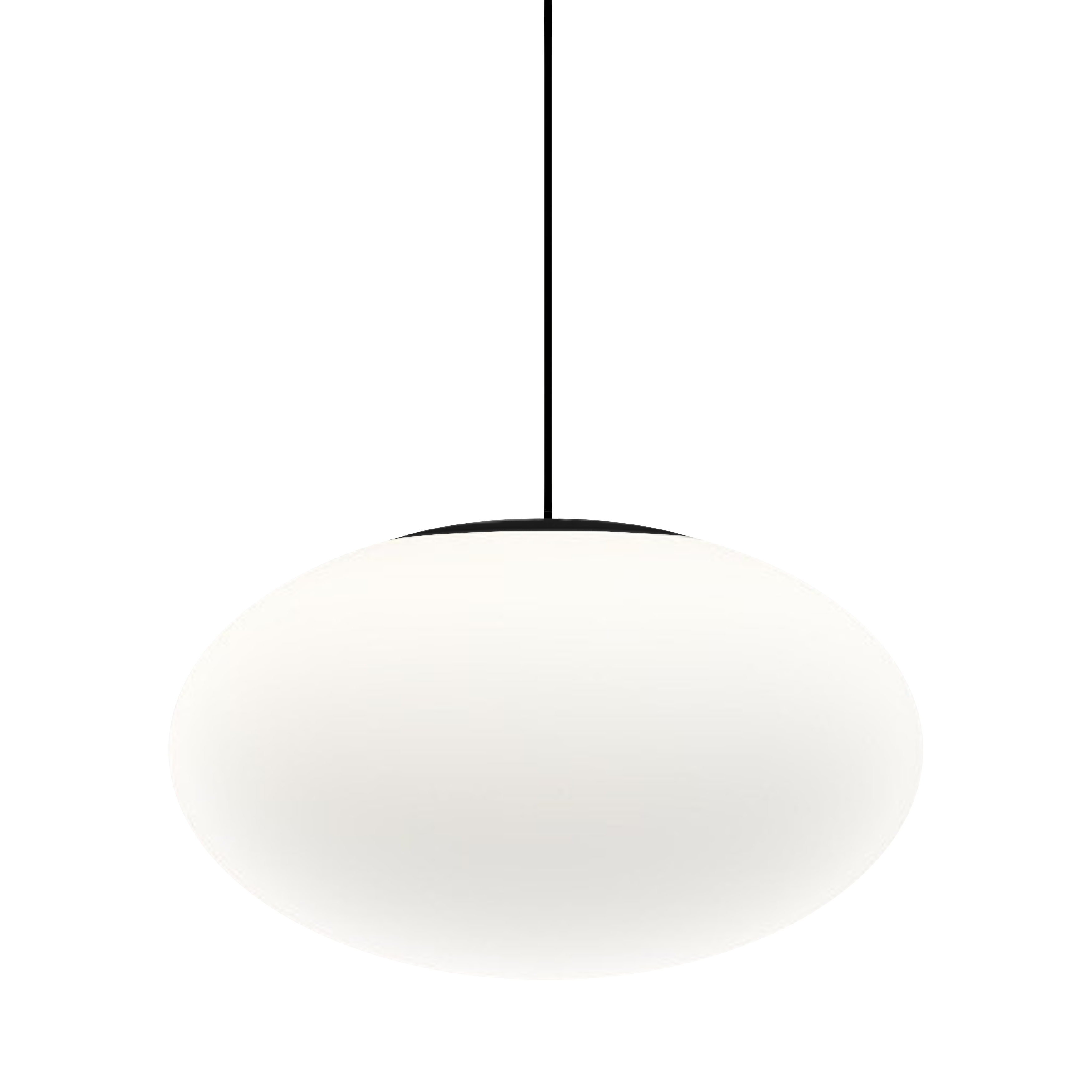 Obitron Black Oval Glass LED Pendant Light