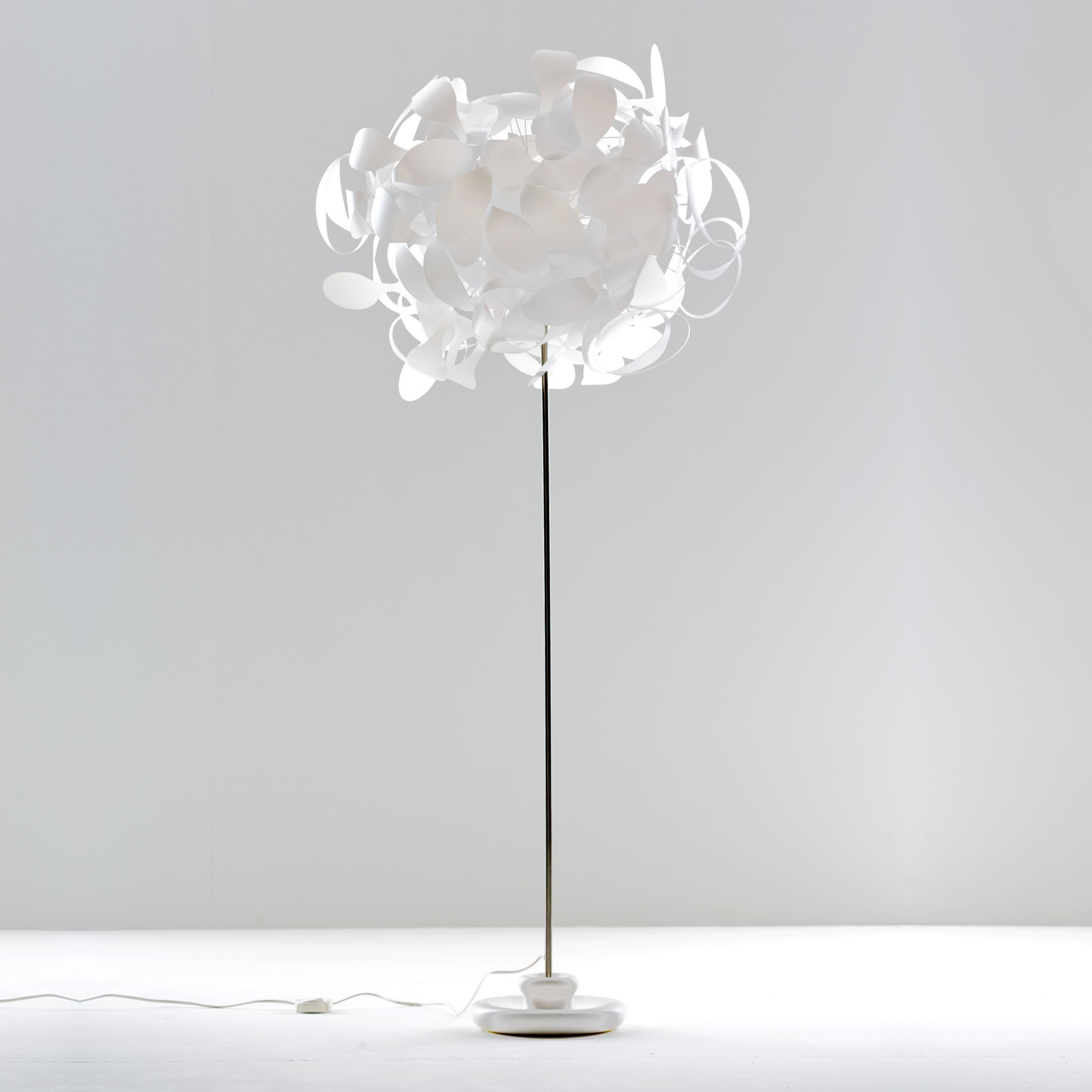 Acacia White Standing Floor Lamp