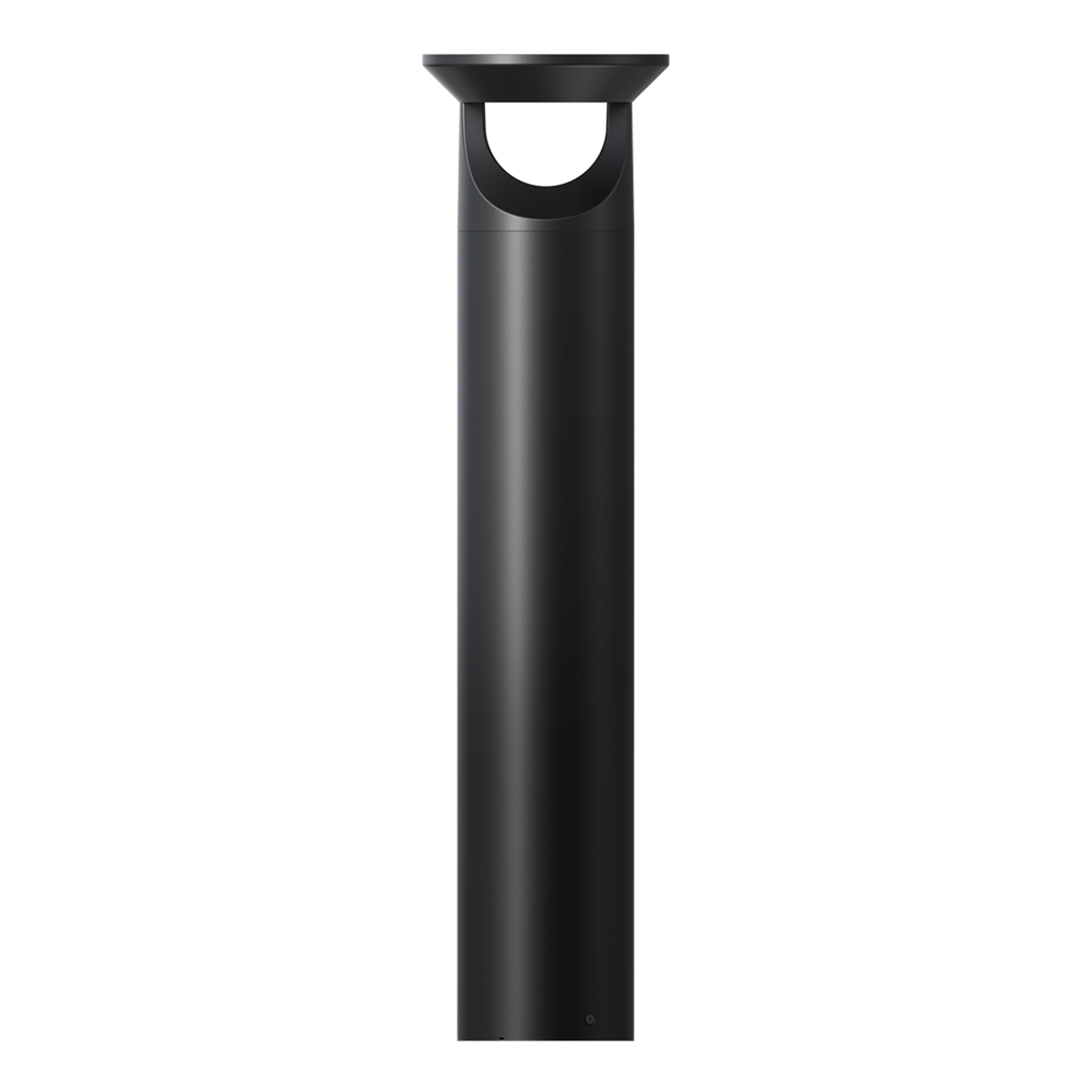 Darcy Black LED Solar Bollard Light