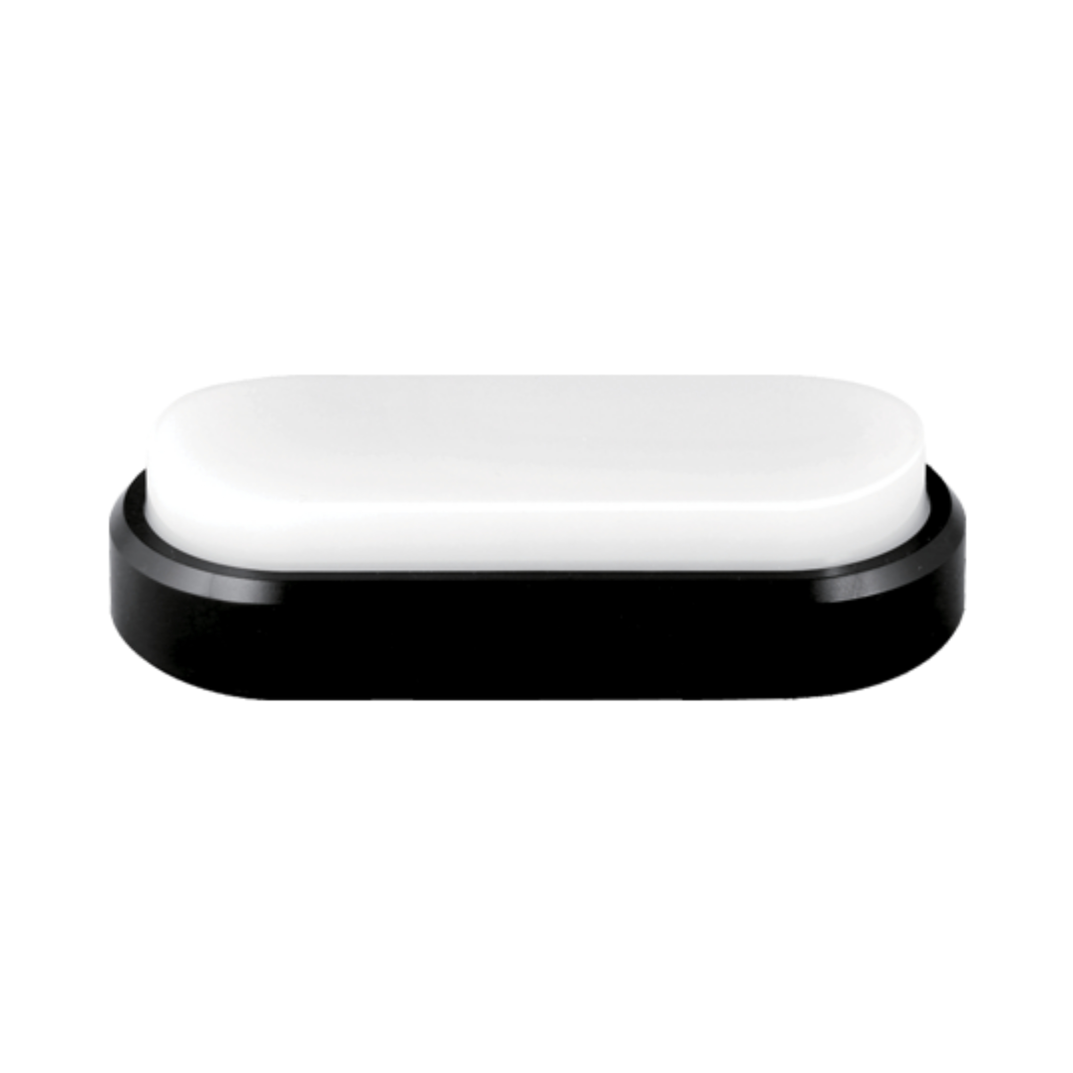 Rory Oval Black 3CCT LED Bunker Light with Eyelid