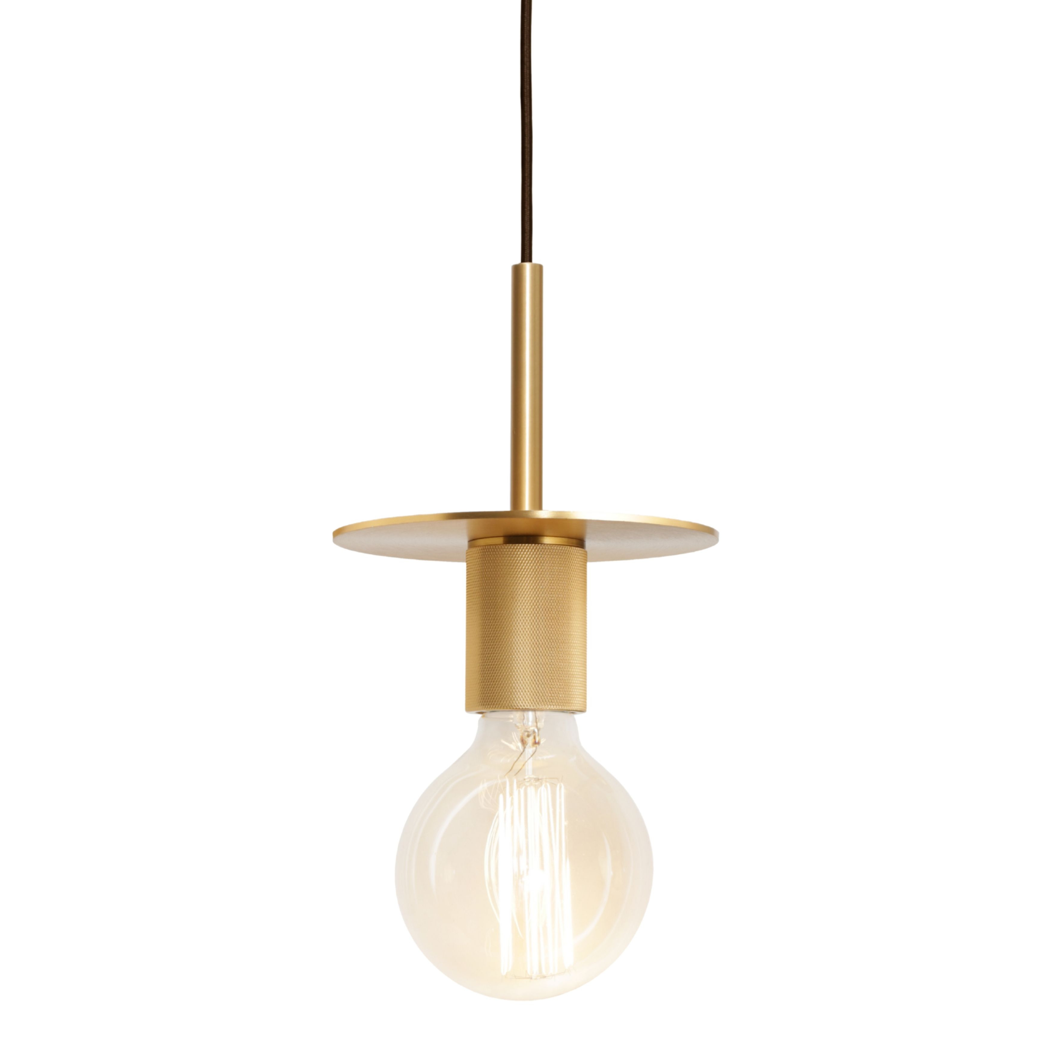 Inka Gold Bare Bulb Hatter Pendant Light