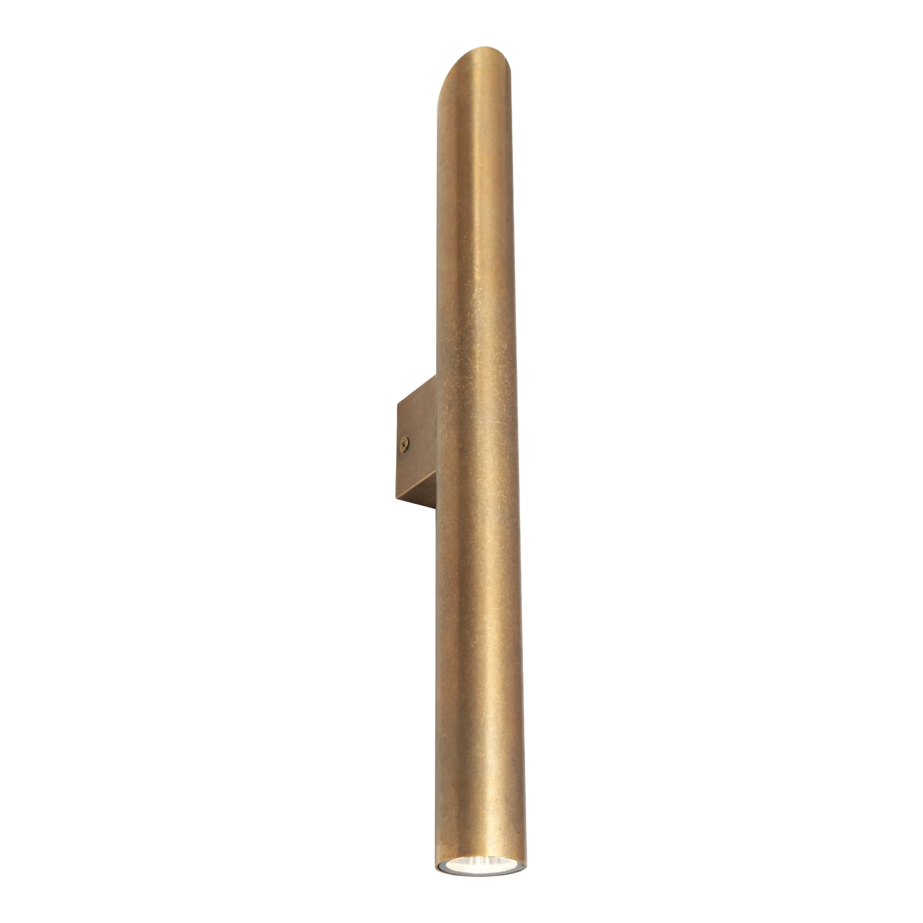 Taupo Aged Brass Outdoor LED Wall Light