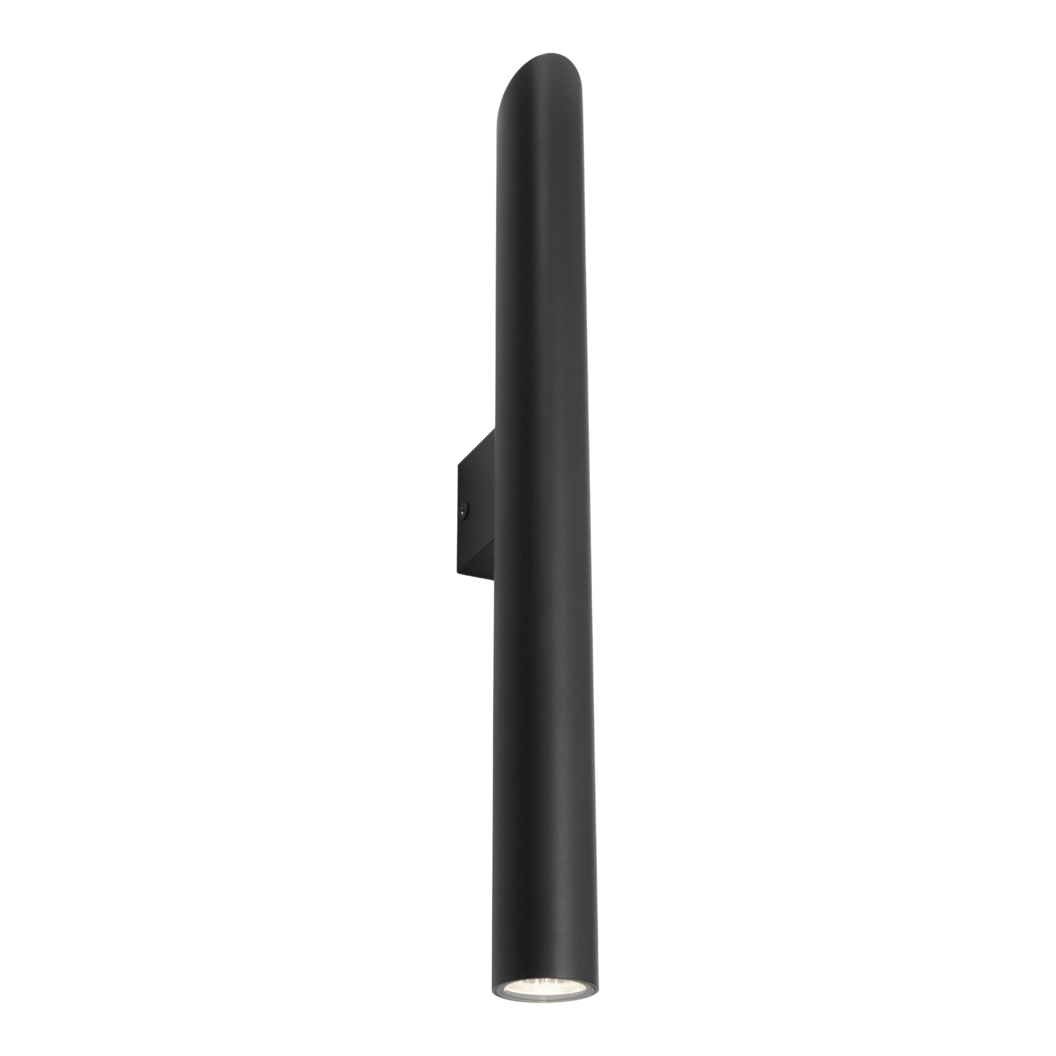 Taupo Matt Black Outdoor LED Wall Light