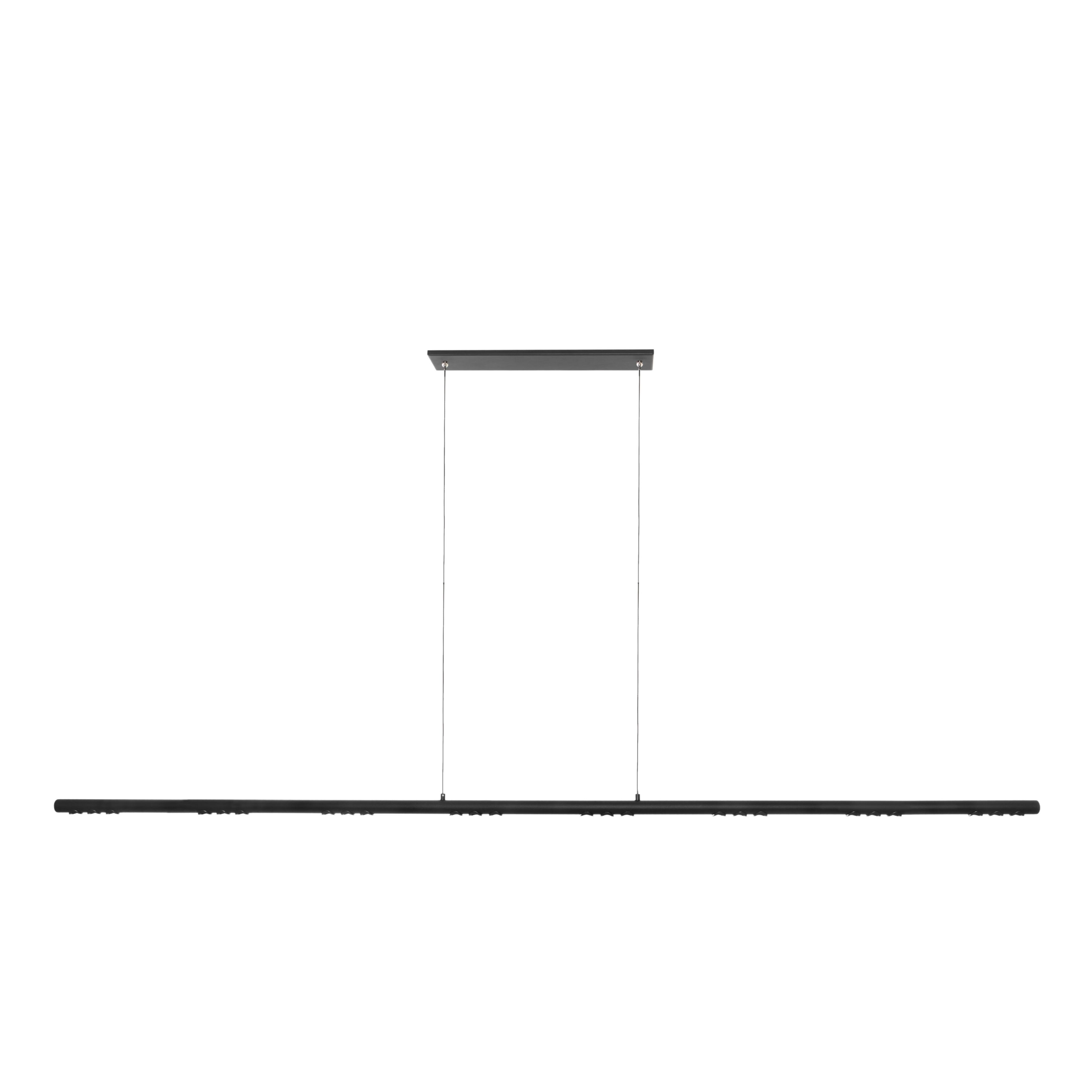 Tetra Black Long Linear CCT LED Pendant Light