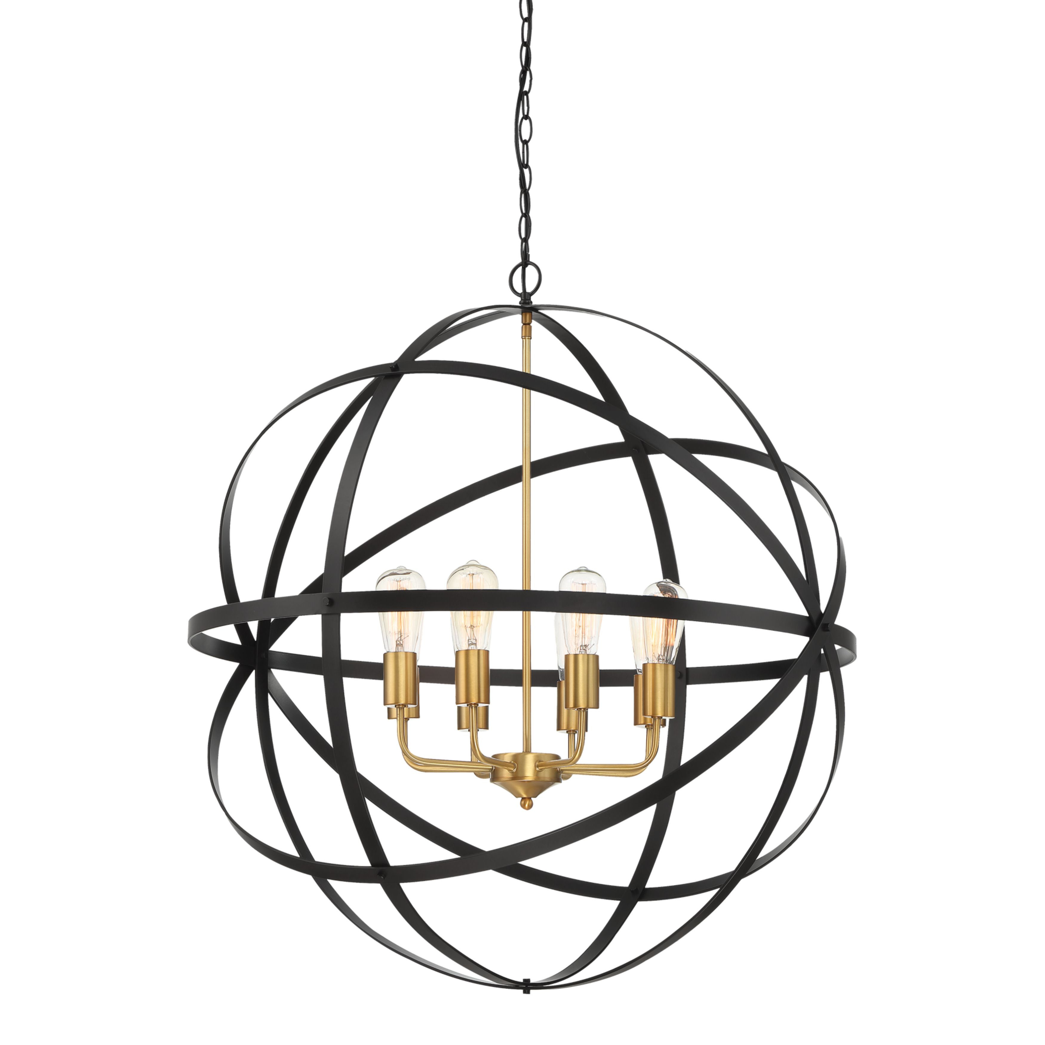 Apollo 8 Light Bronze Gold Geometric Pendant
