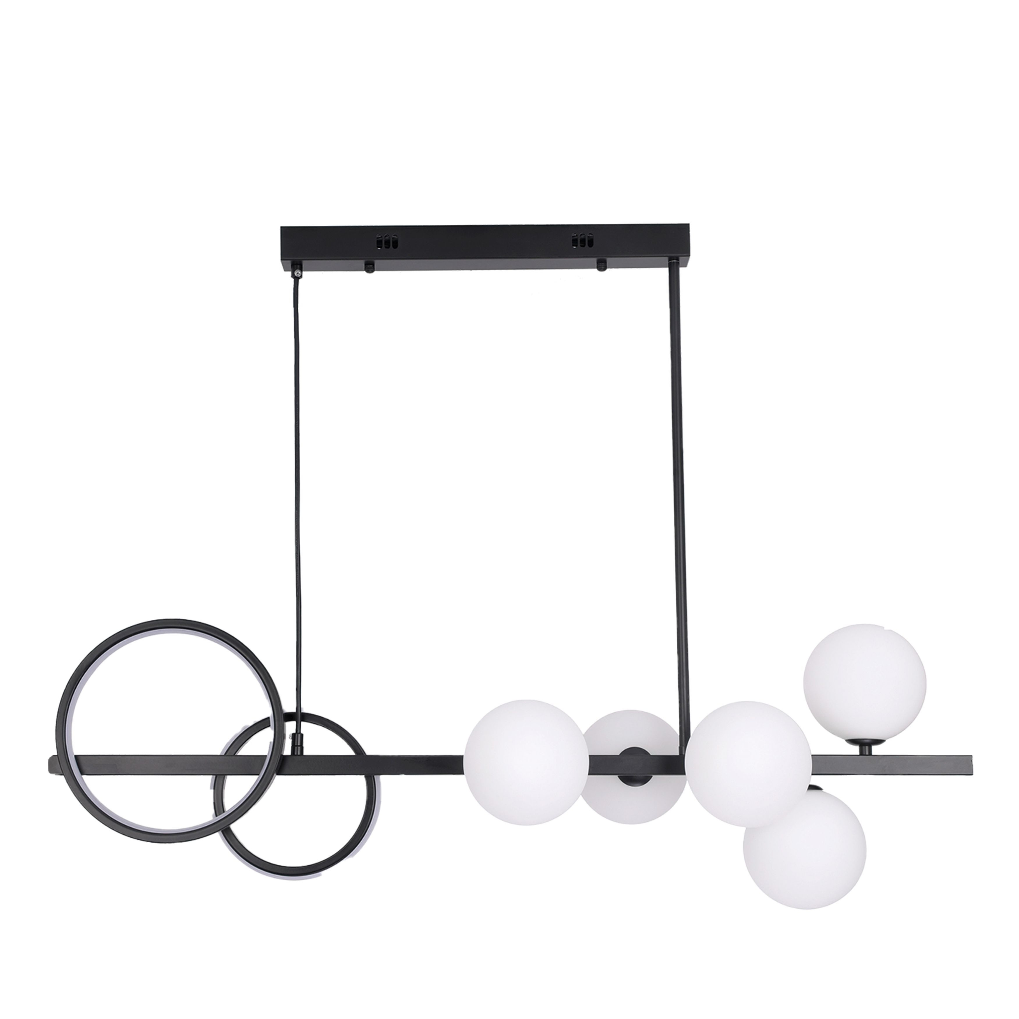 Lewis Multi Light Decorative Modern Black LED Pendant
