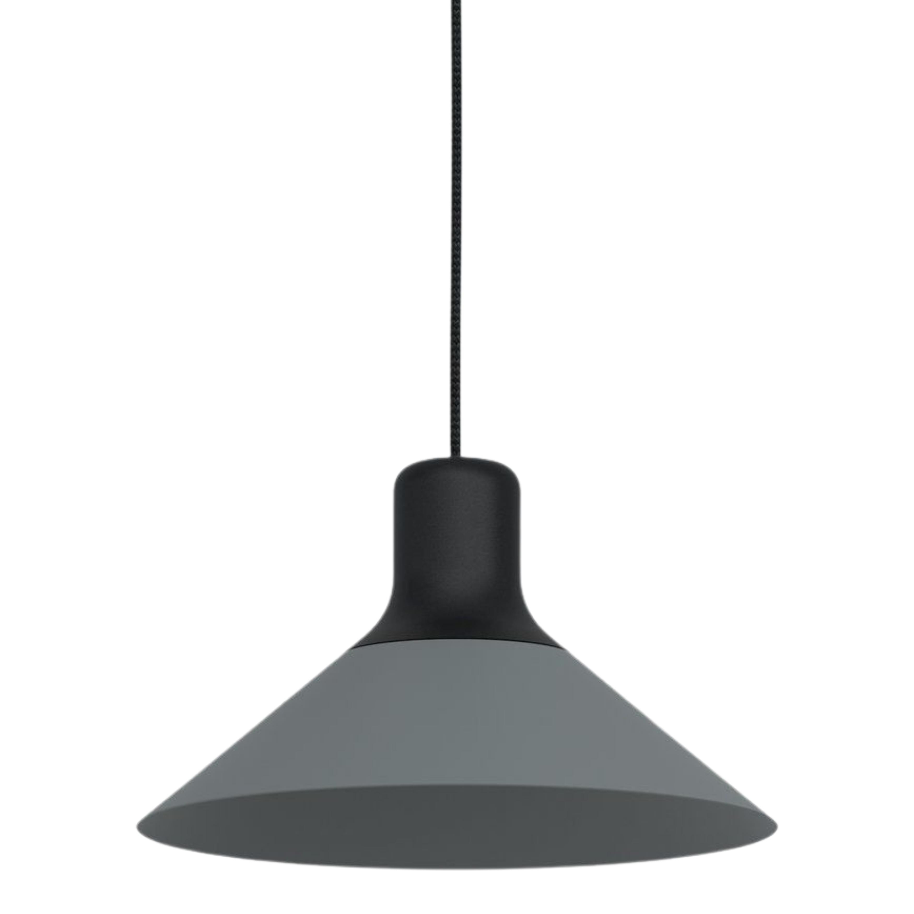 Abreosa Black Grey Steel Cone Pendant