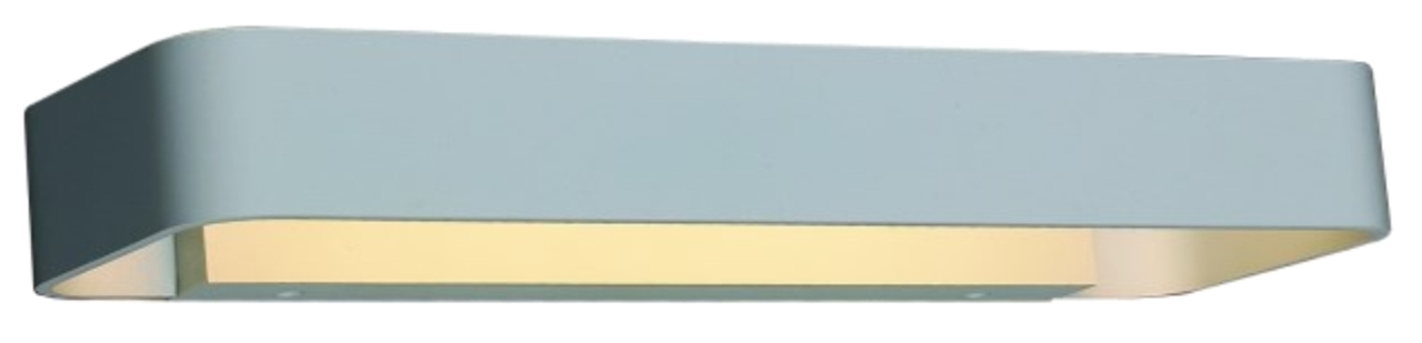 Linear Slimline Matt White Surface Mounted Wall Light